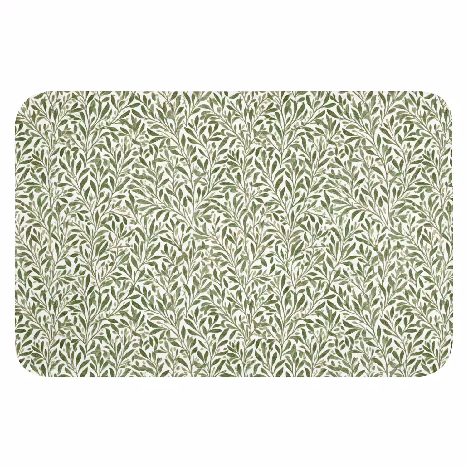 Botanisch - Takken - Groen Badmat klein 997 -3d
