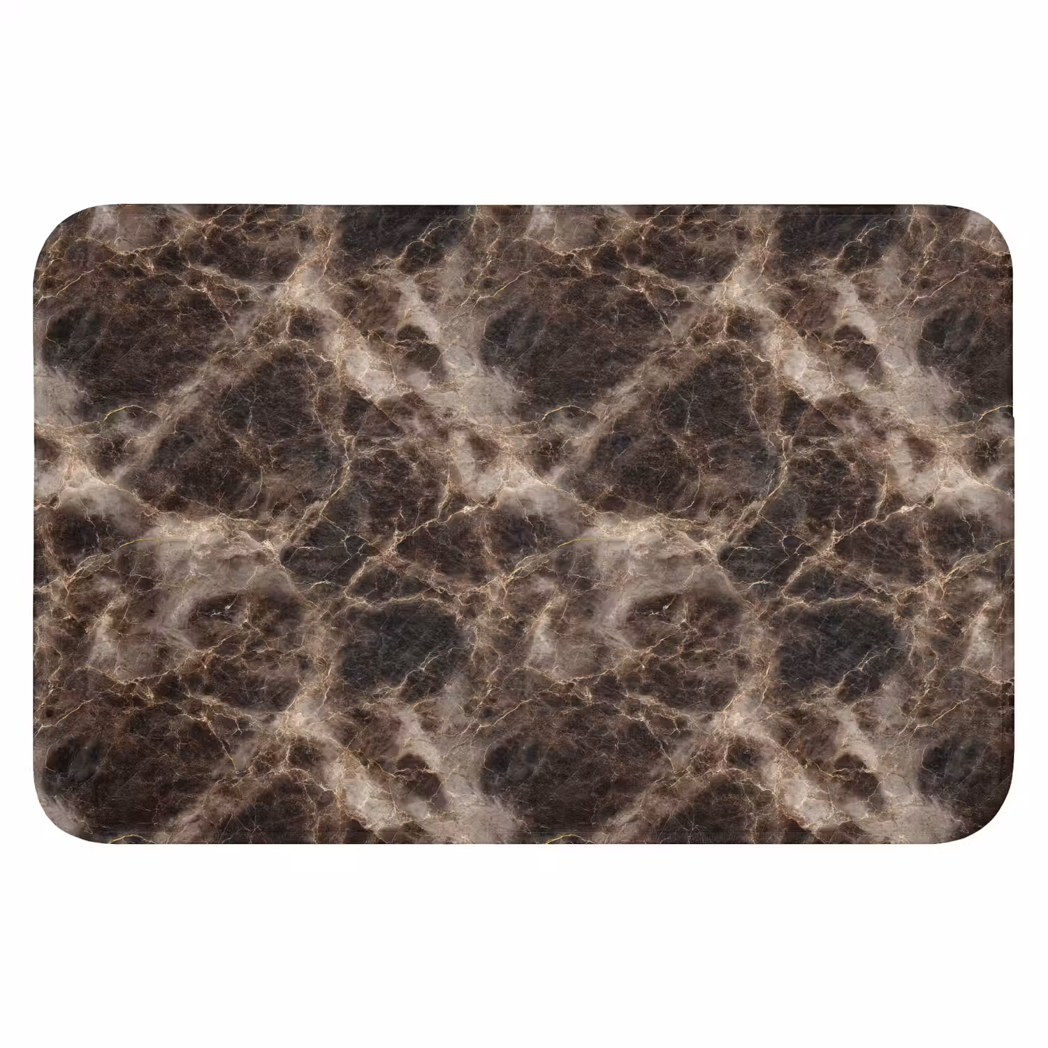 Bruin - Goud - Marmer Badmat klein 997 -3d