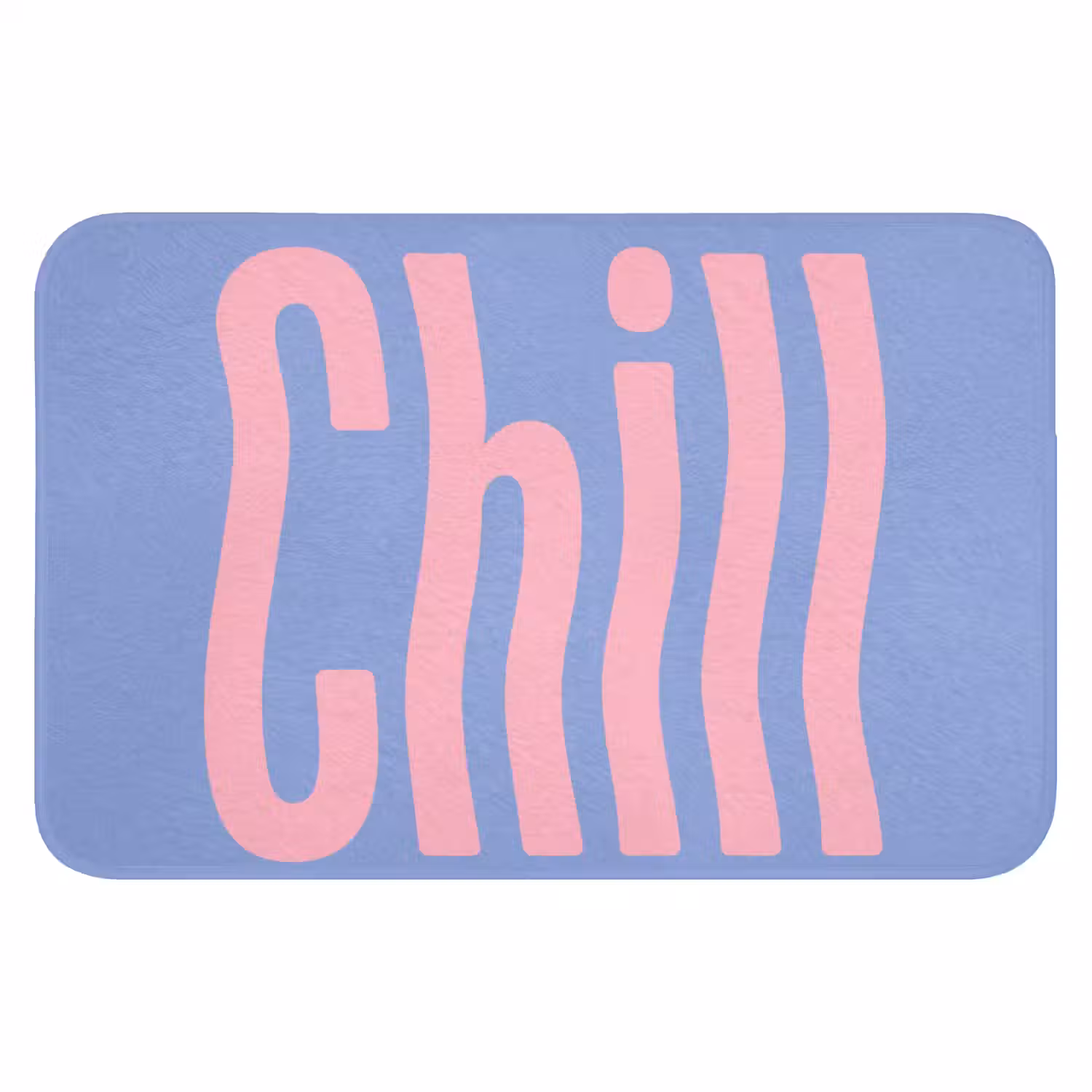 Chill - Roze - Blauw - Golvend Badmat klein -3d