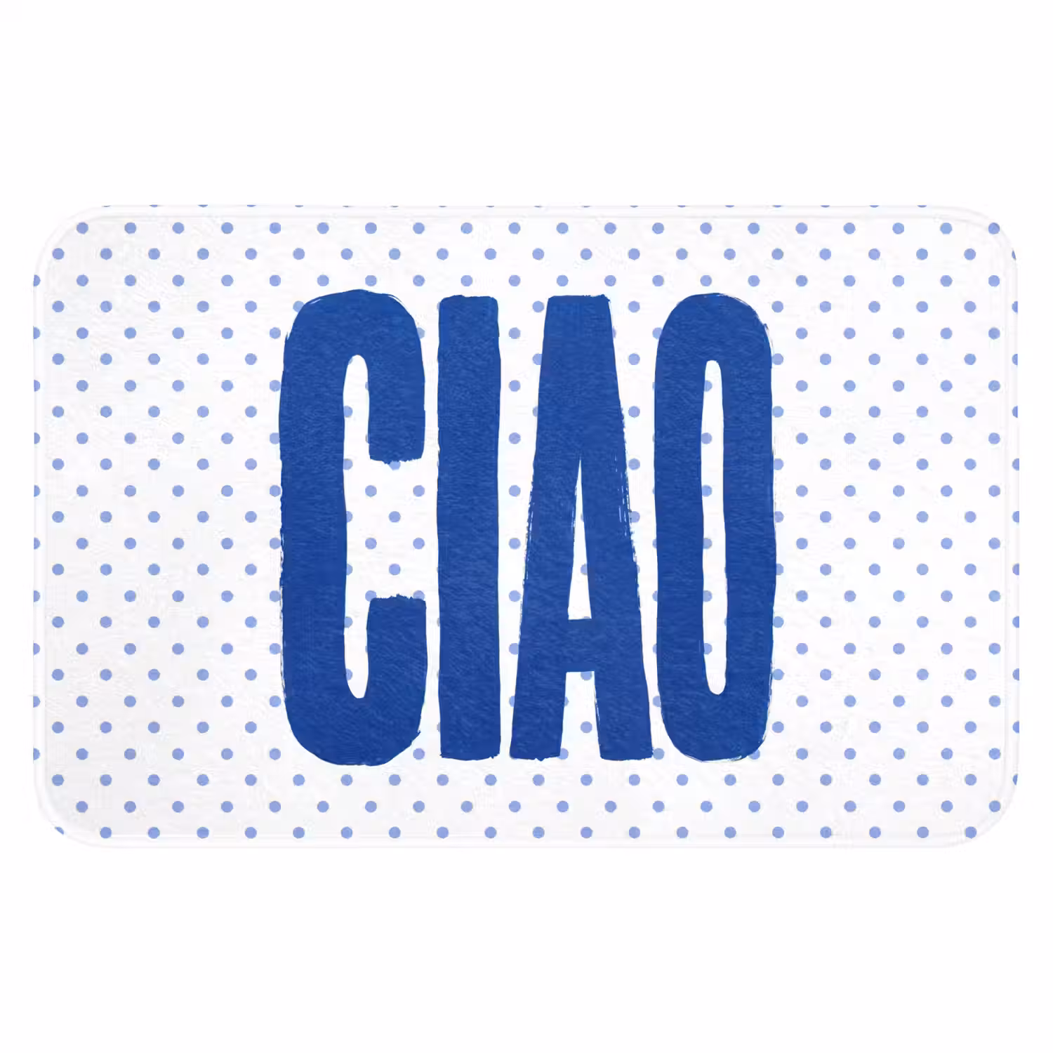 Ciao - Stippen - Roze - Wit Badmat klein -3d