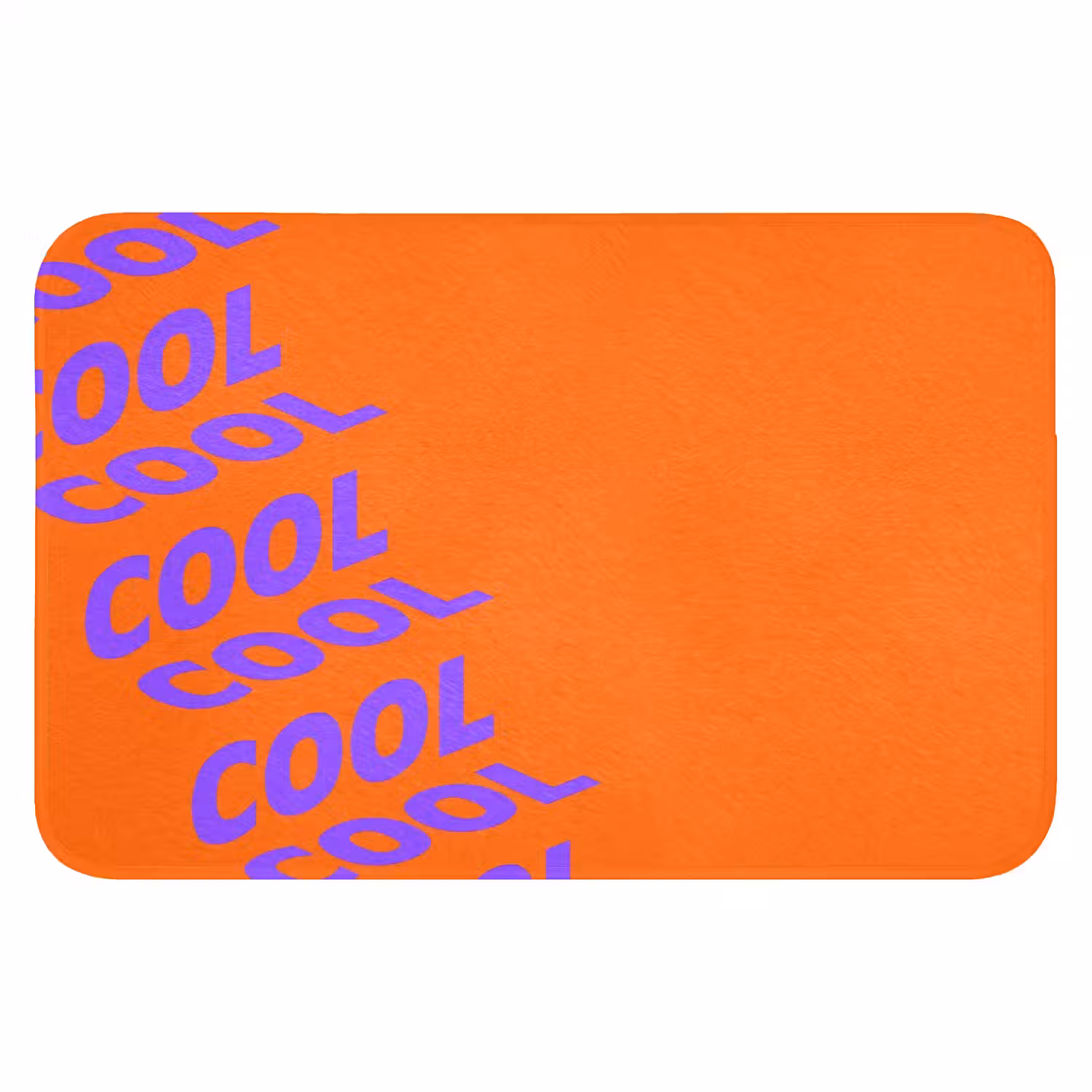 Cool - Paars - Oranje Badmat klein -3d