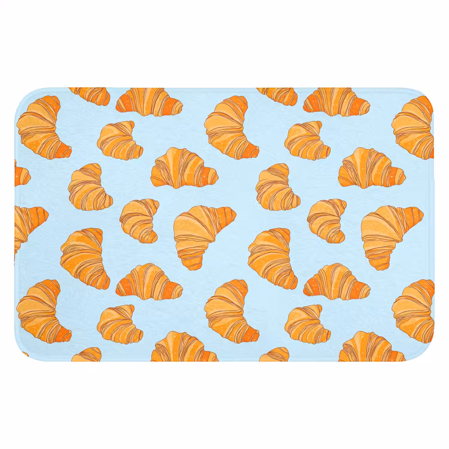 Croissant - Speels - Blauw Badmat klein 997 -3d