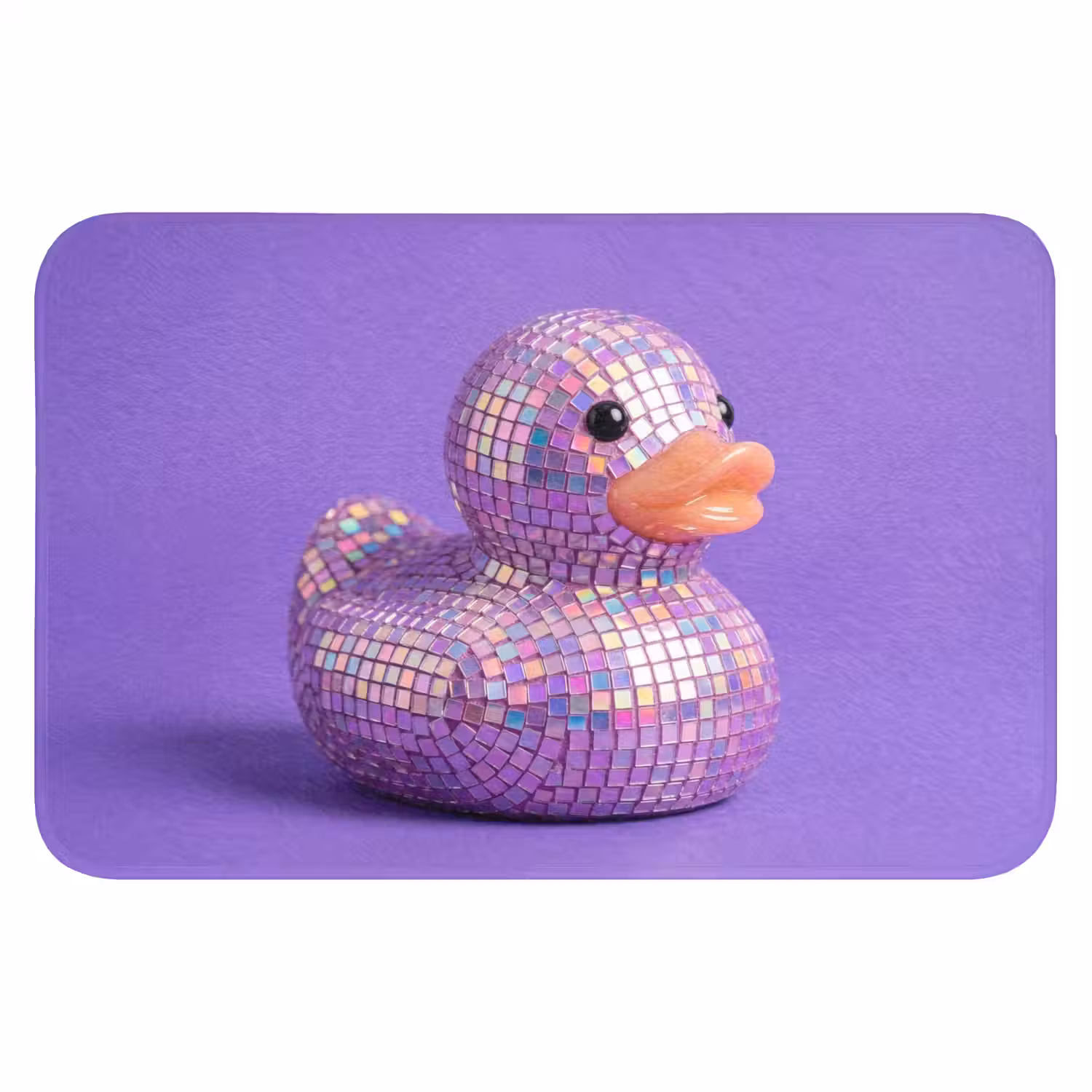 Disco - Eend - Paars Badmat klein -3d