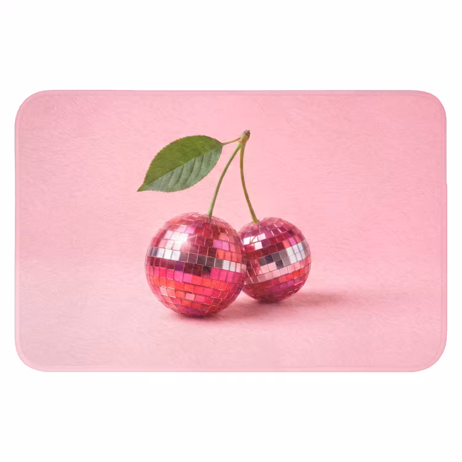 Disco - Kersen - Roze Badmat klein -3d