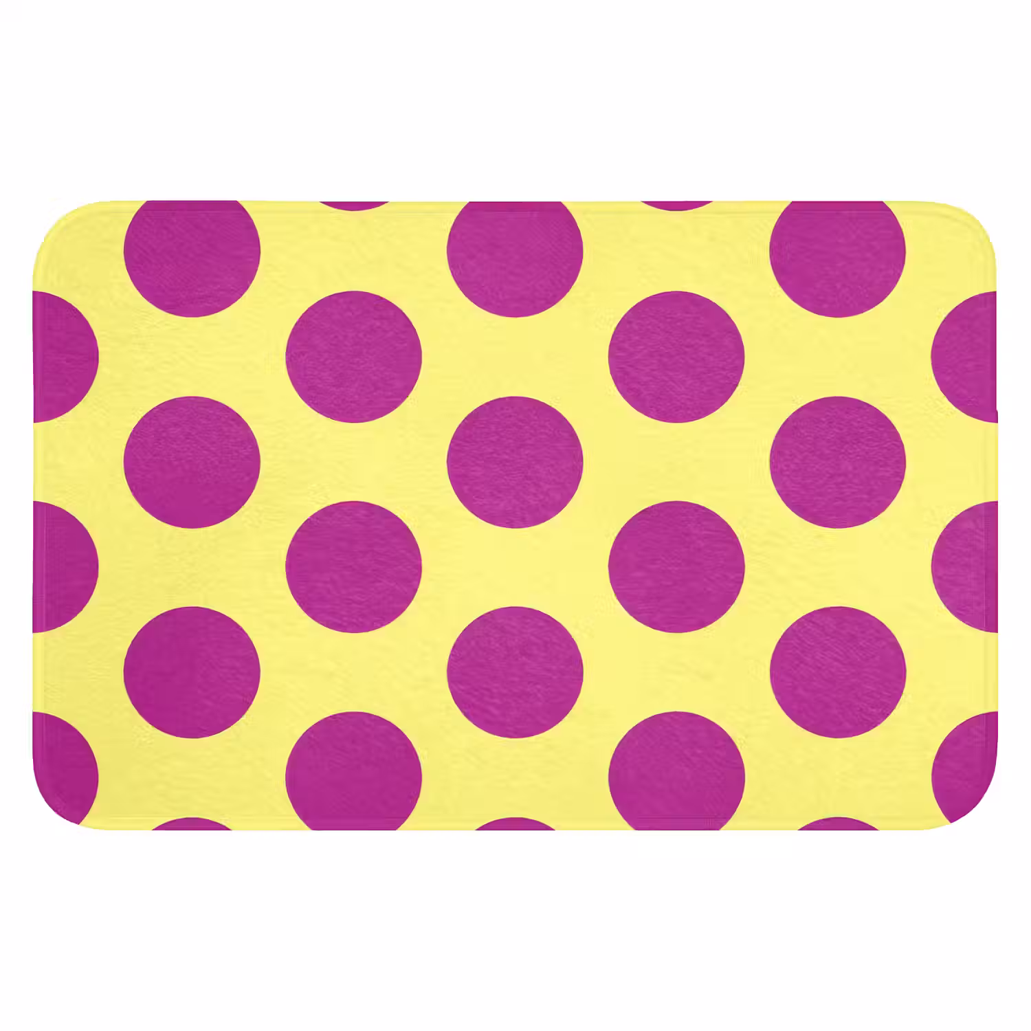 Dots - Klassiek - Geel Badmat klein 997 -3d