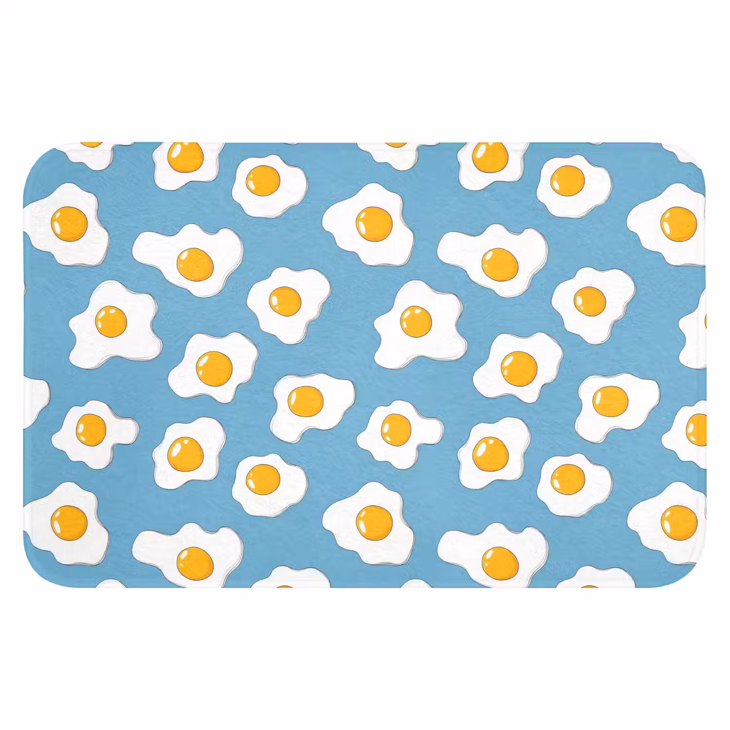 Eieren - Dooiers - Blauw Badmat klein 997 -3d
