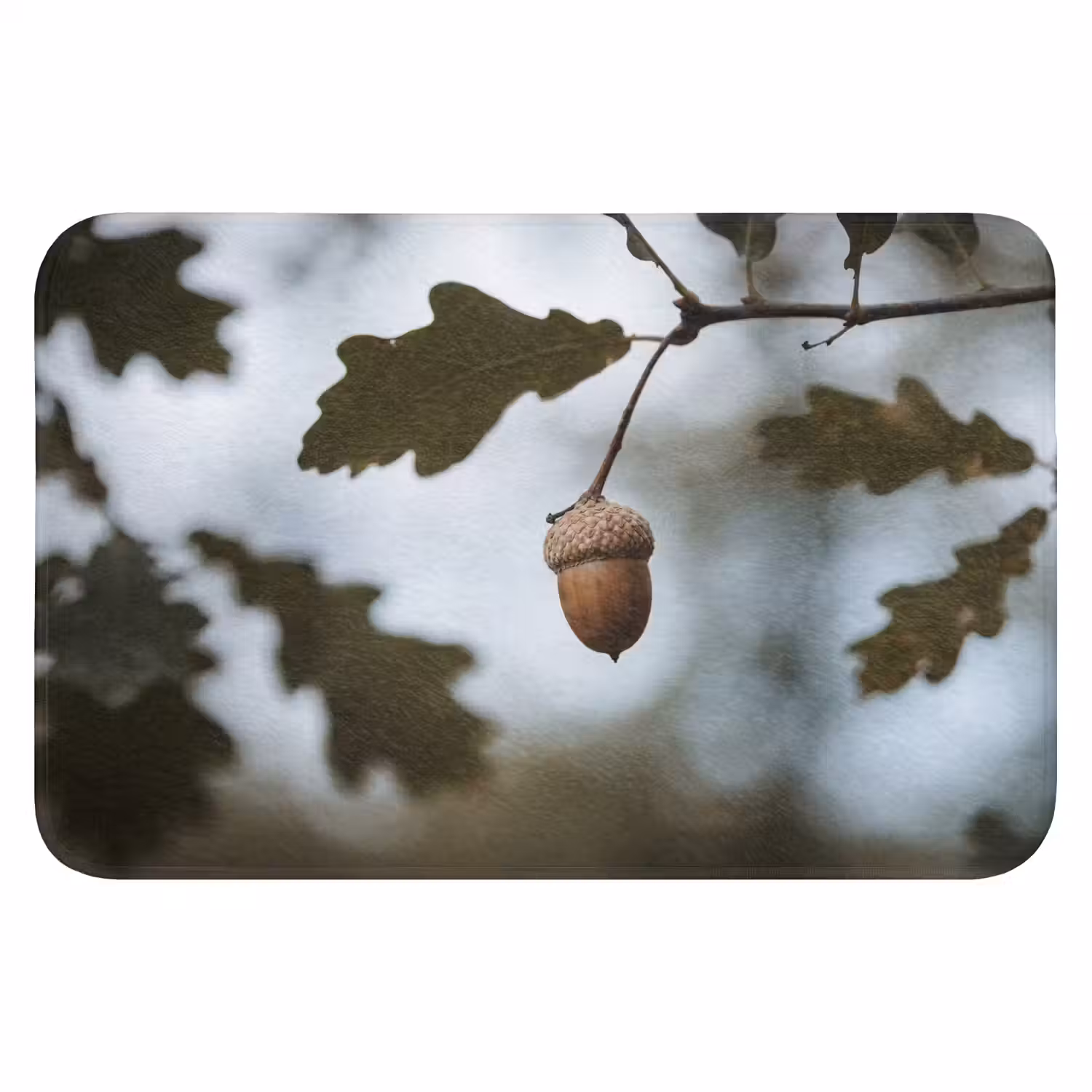 Eikel - Eikenblad - Bos - Herfst - Natuur Badmat klein -3d