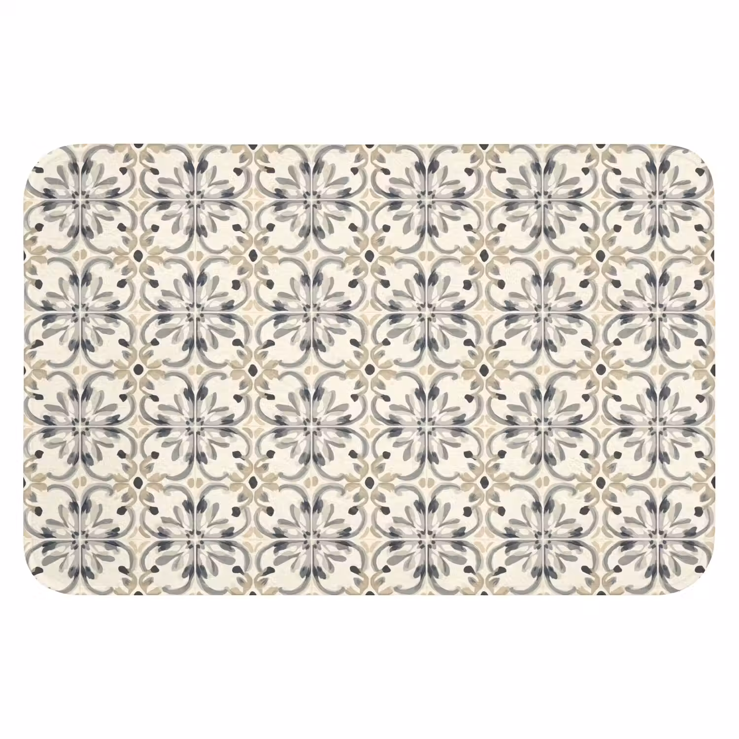 Floraal - Patroon - Kleurrijk Badmat klein 997 -3d