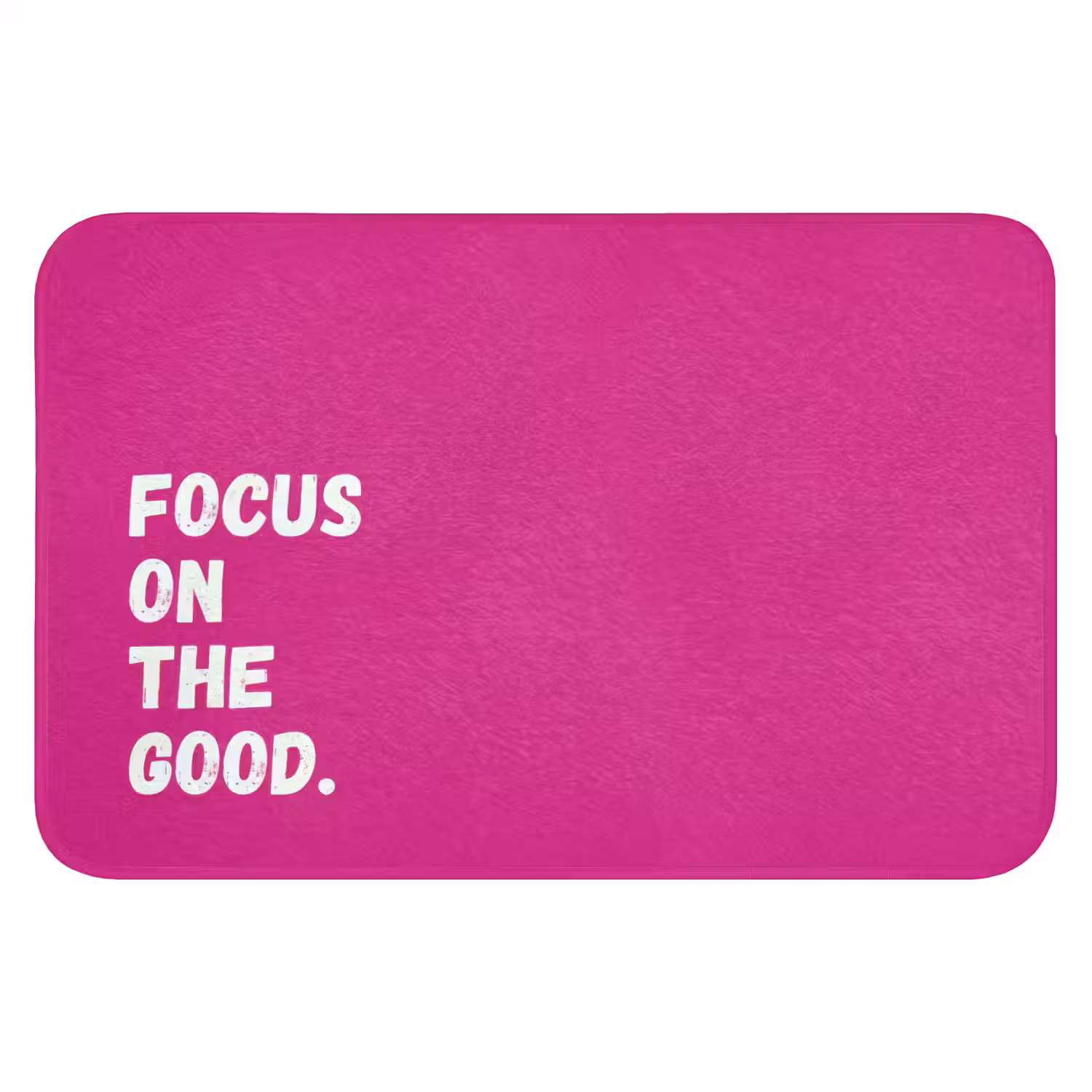 Focus on the good - Roze - Simple Badmat klein -3d