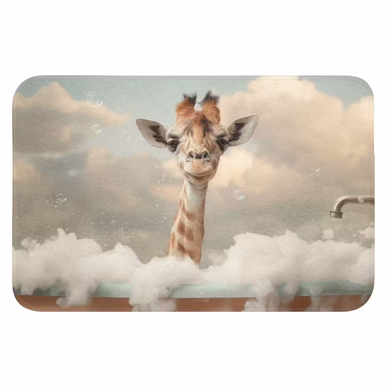 Giraffe - Wilde dieren - Bad - Schuim Badmat klein -3d