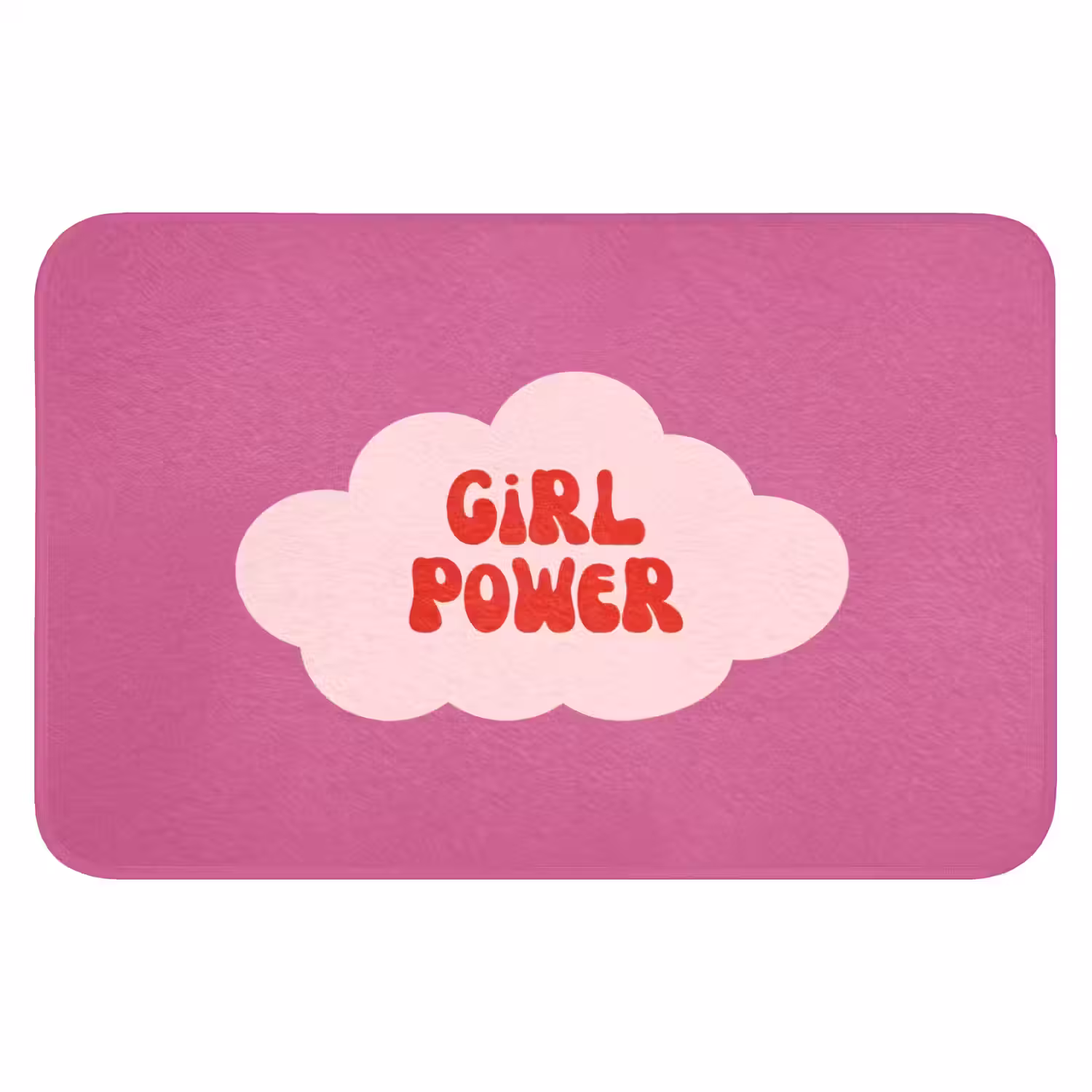 Girl power - Wolk - Roze Badmat klein -3d
