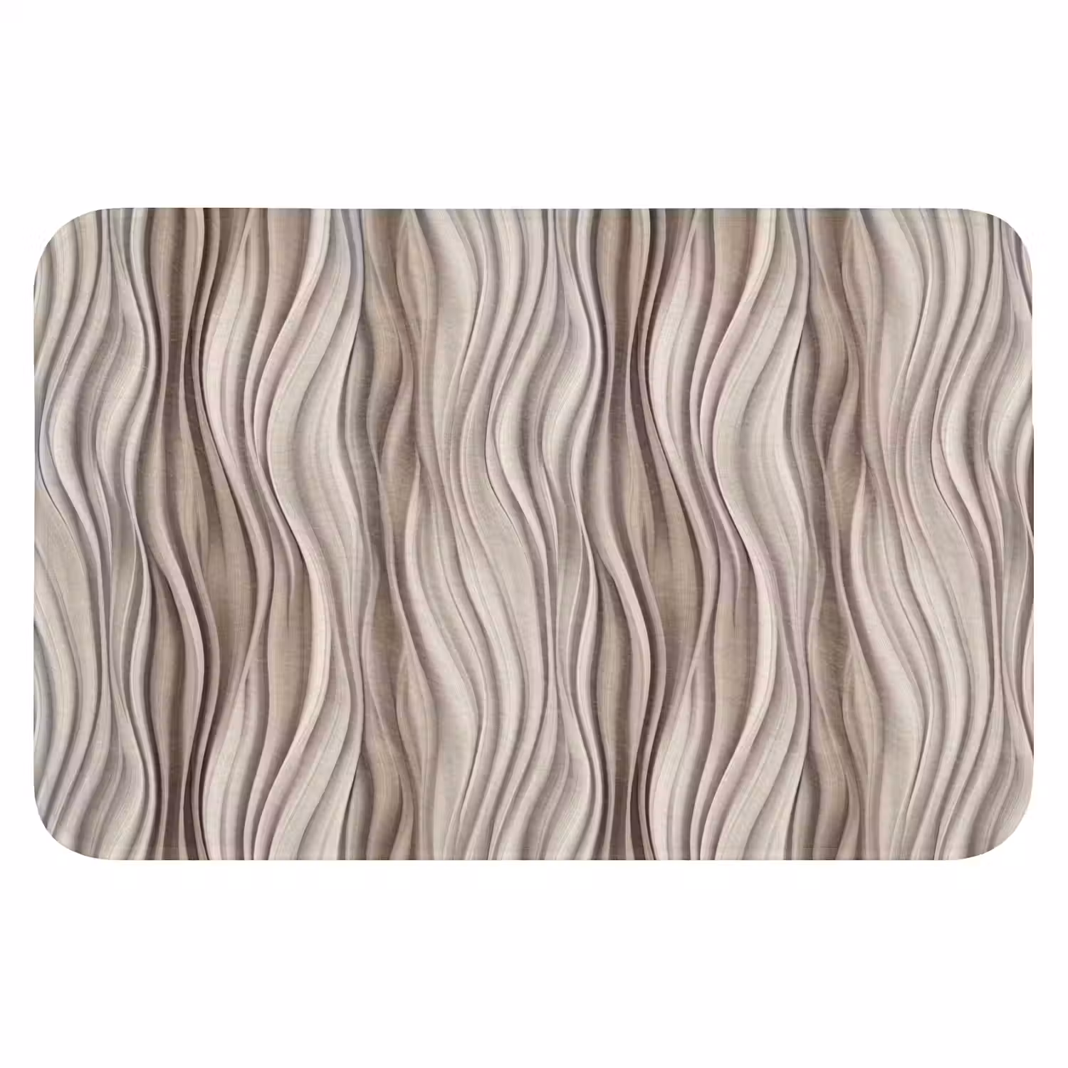 Golven - 3D - Crème Badmat klein 997 -3d