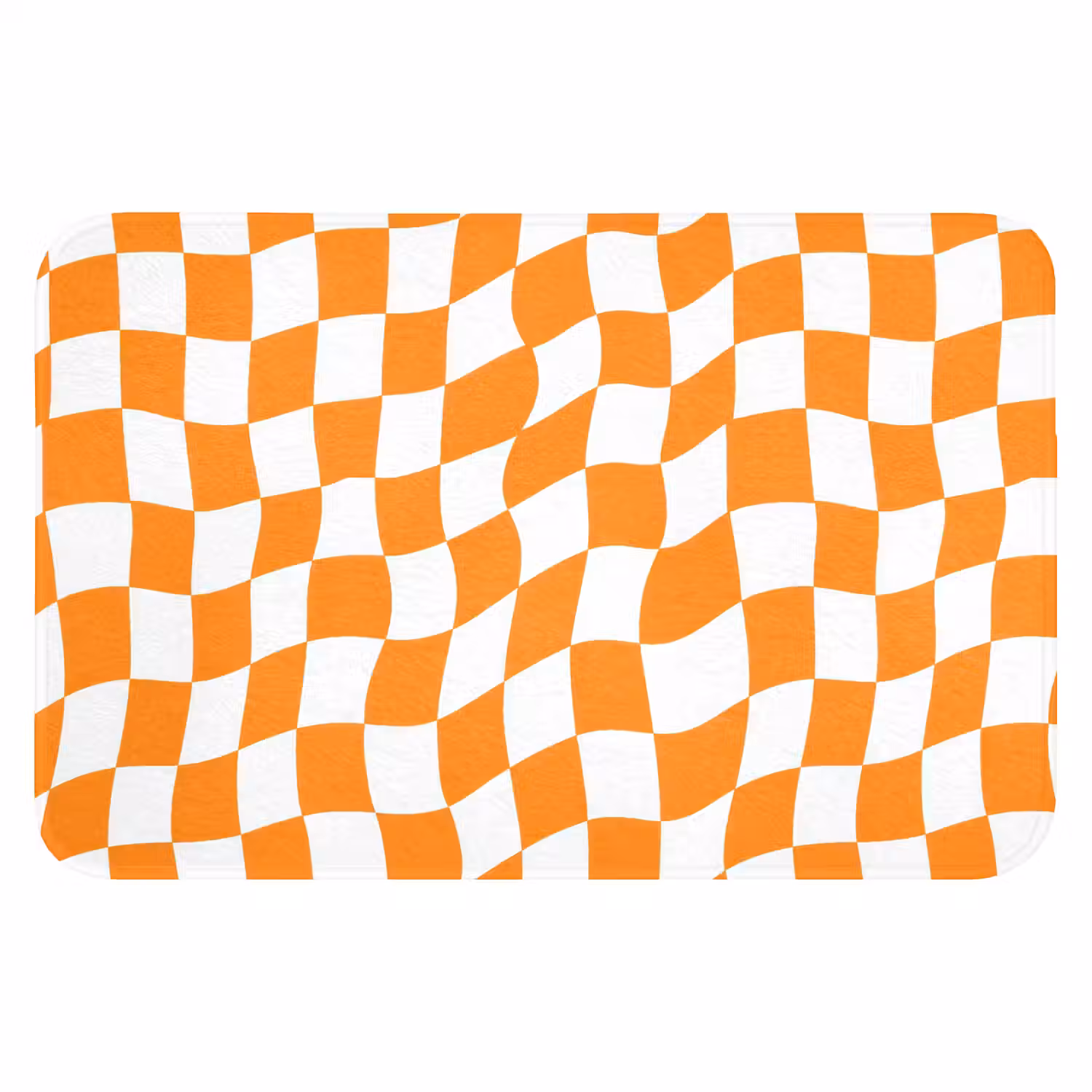 Golvend - Patroon - Oranje Badmat klein 997 -3d