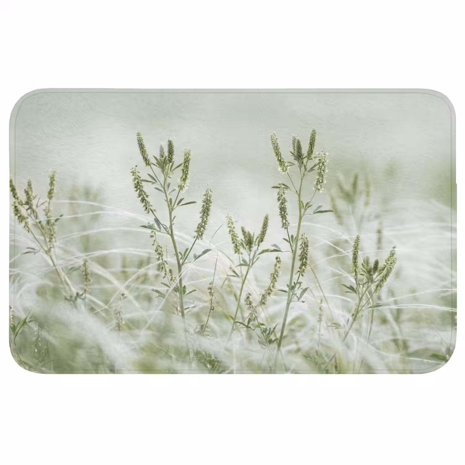 Grassen - Minimalistisch - Groen Badmat middel -3d