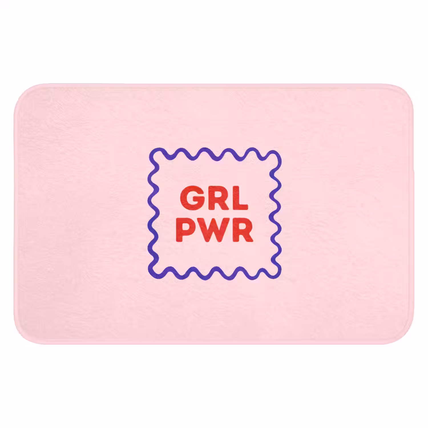 Grl pwr - Roze - Kader Badmat klein -3d