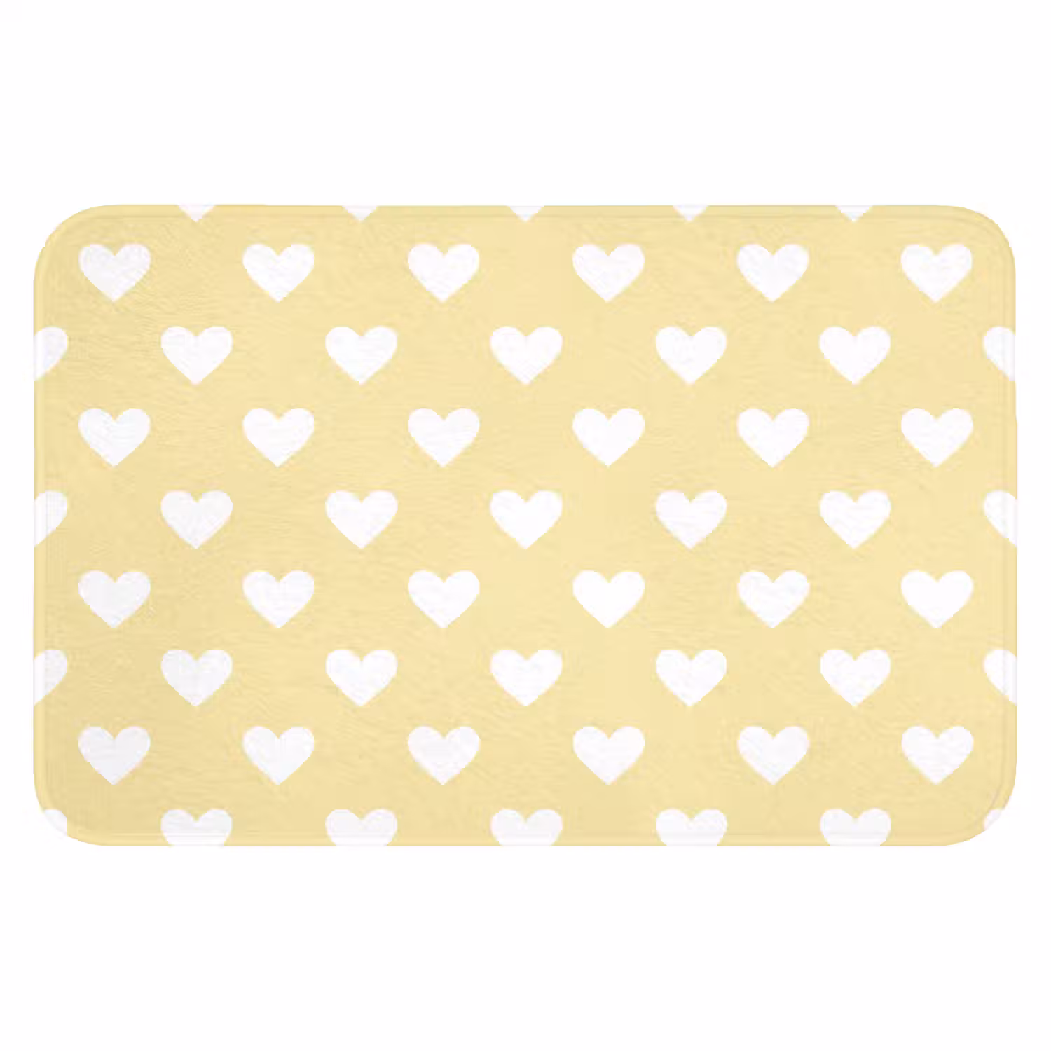 Hartjes - Patroon - Geel Badmat klein 997 -3d