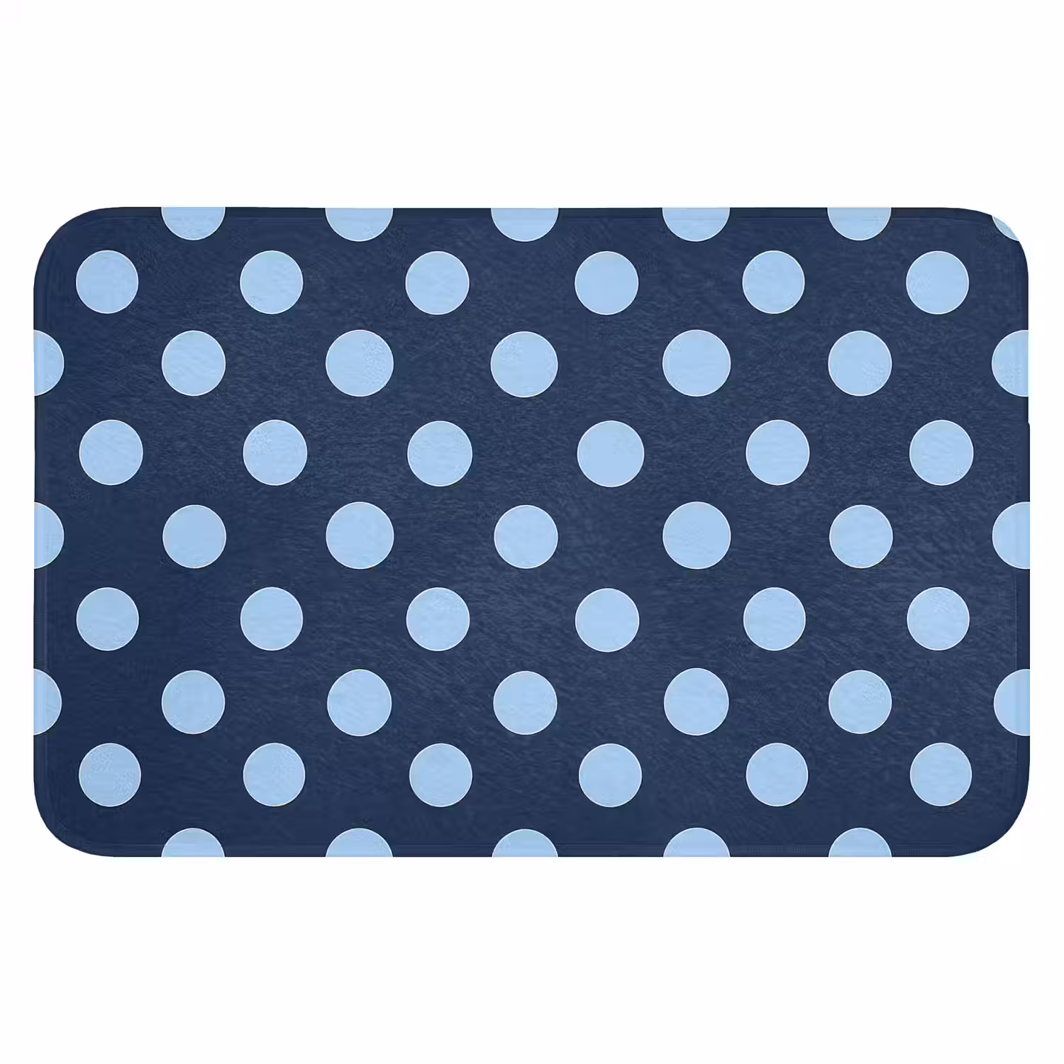 Klassiek - Dots - Blauw Badmat klein 997 -3d
