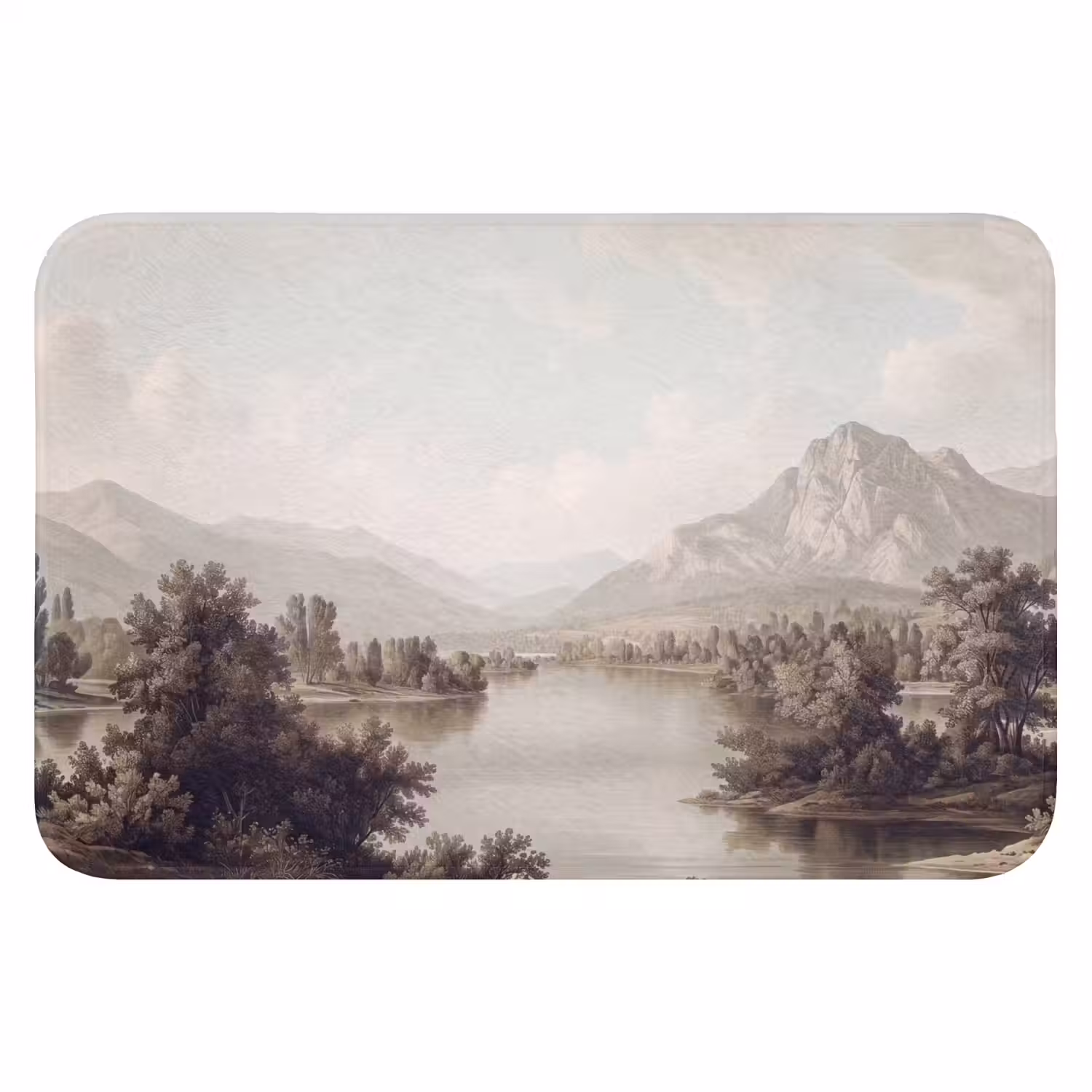 Klassiek - Landschap - Sereen Badmat klein -3d
