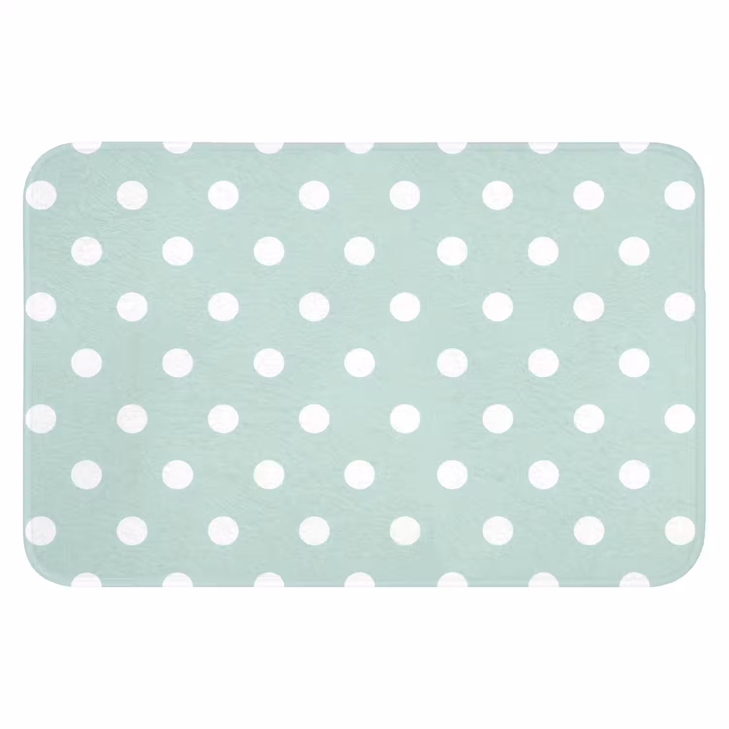 Klassiek - Polka - Groen Badmat klein 997 -3d