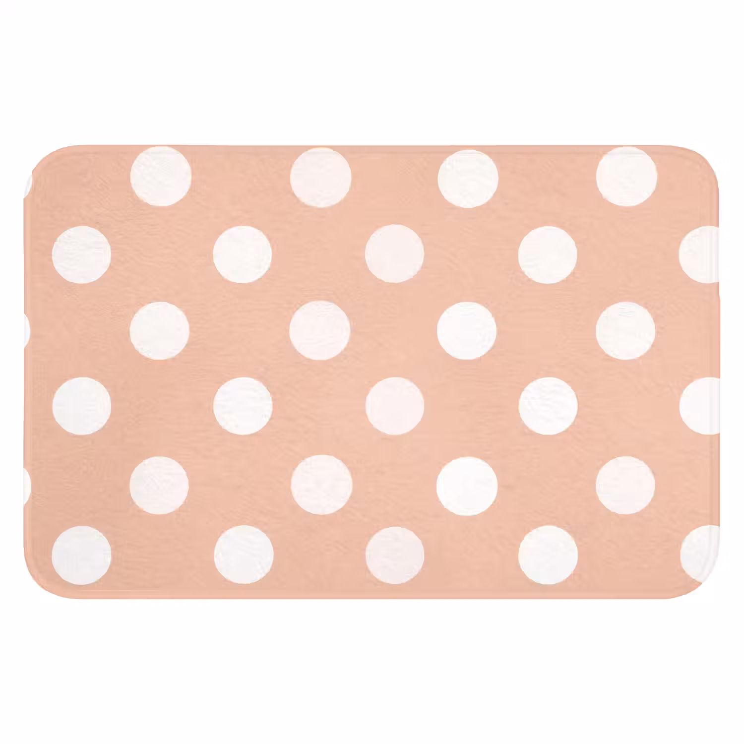 Klassiek - Polka - Perzik Badmat klein 997 -3d
