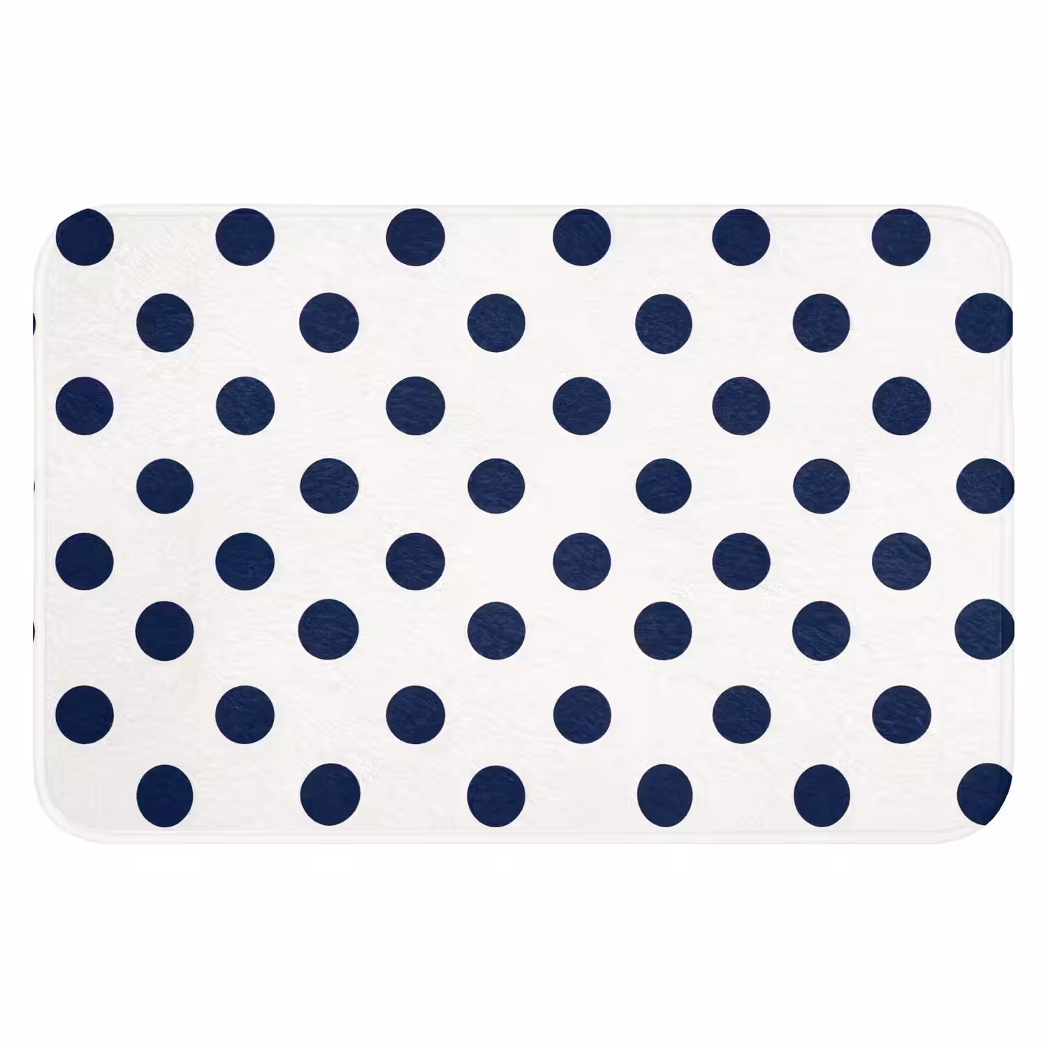 Klassiek - Stippen - Blauw Badmat klein 997 -3d