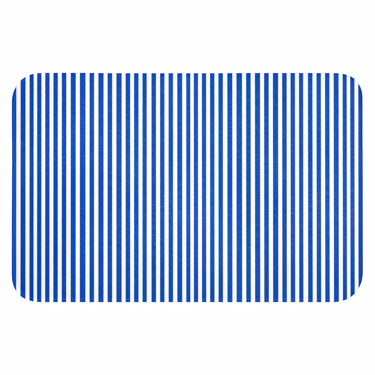 Klassiek - Strepen - Blauw Badmat klein 997 -3d