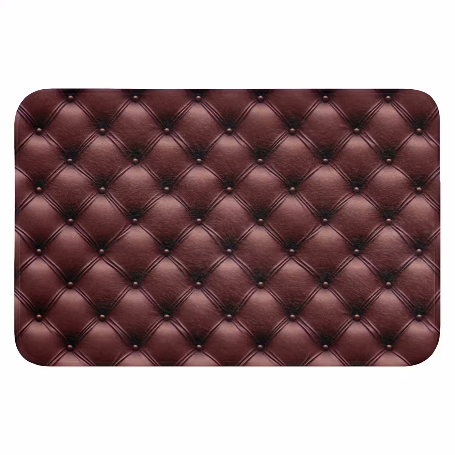 Leer - Patroon - Bordeaux Badmat klein 997 -3d
