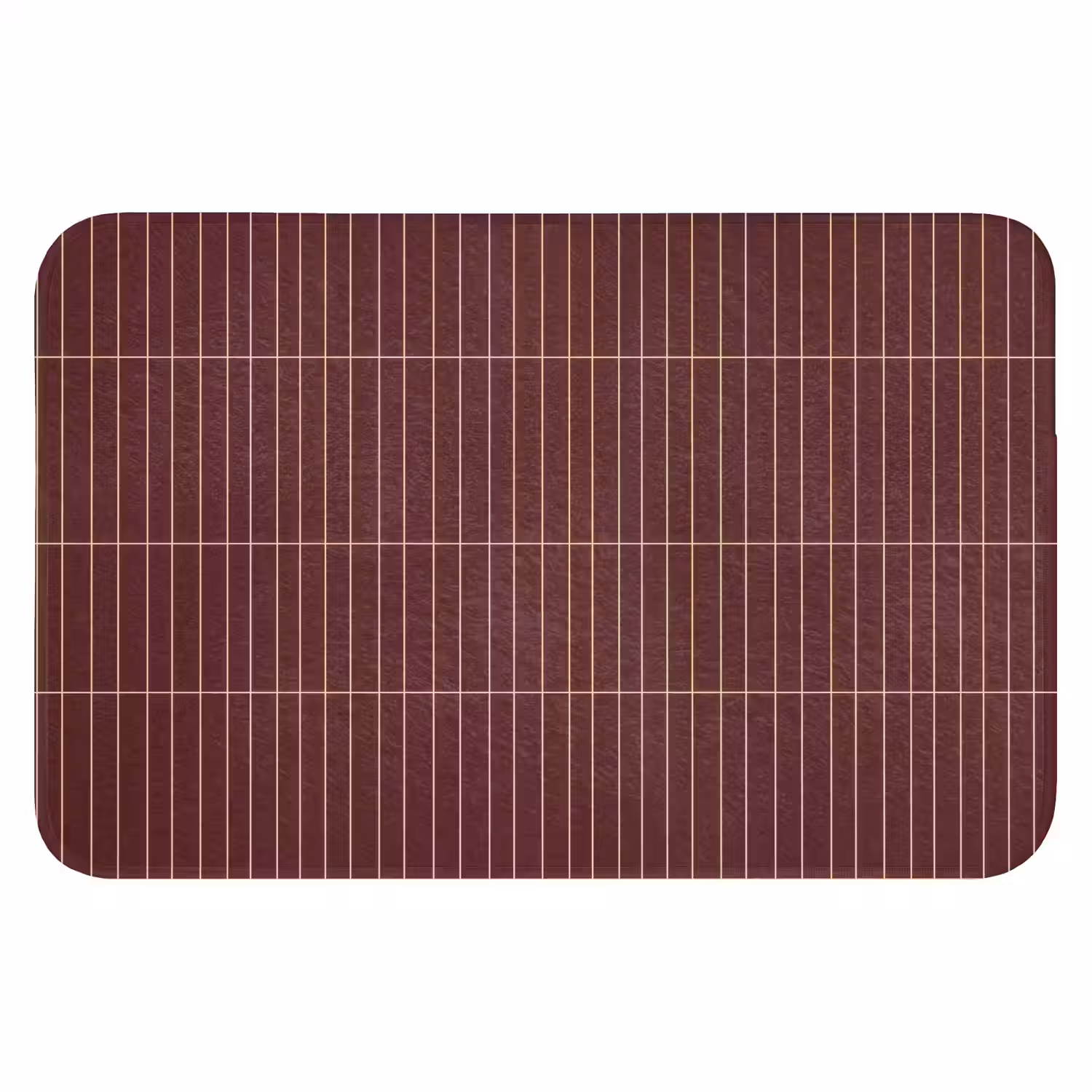Lijnen - Patroon - Bordeaux Badmat klein 997 -3d