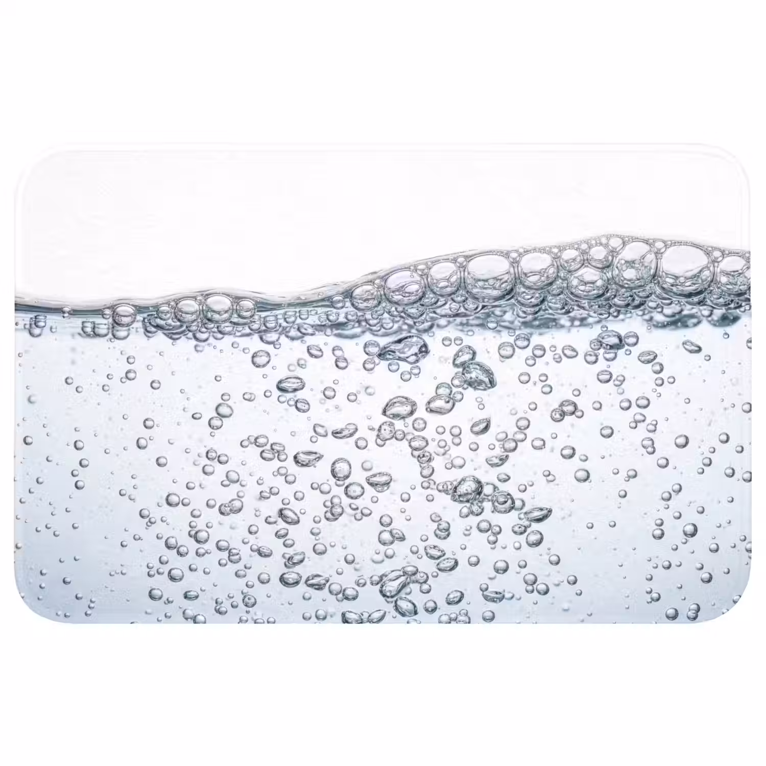Luchtbellen - Water - Dynamisch Badmat klein -3d