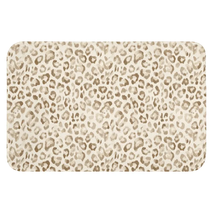 Luipaard - Klassiek - Beige Badmat klein 997 -3d