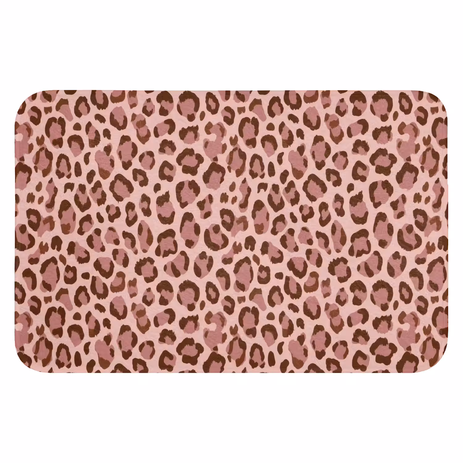 Luipaard - Patroon - Roze Badmat klein 997 -3d