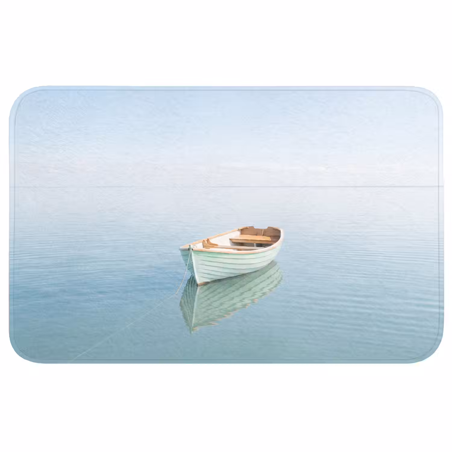 Minimalistisch - Boot - Zee Badmat klein -3d