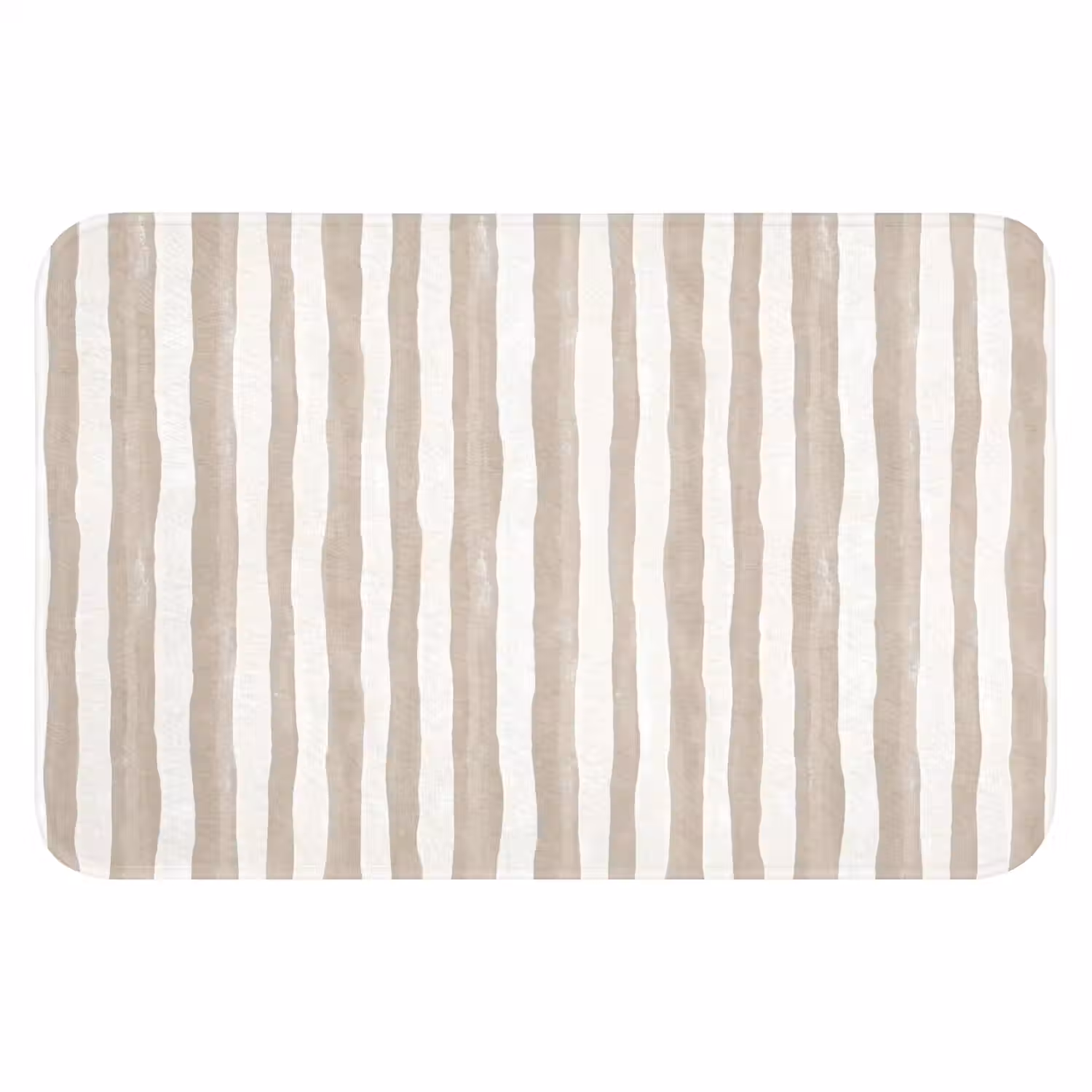 Minimalistisch - Strepen - Beige Badmat klein 997 -3d