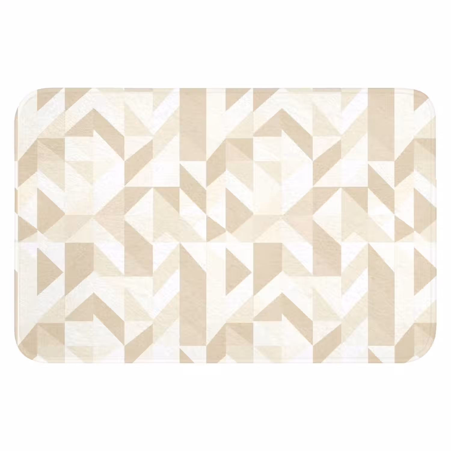 Modern - Abstract - Beige Badmat klein 997 -3d