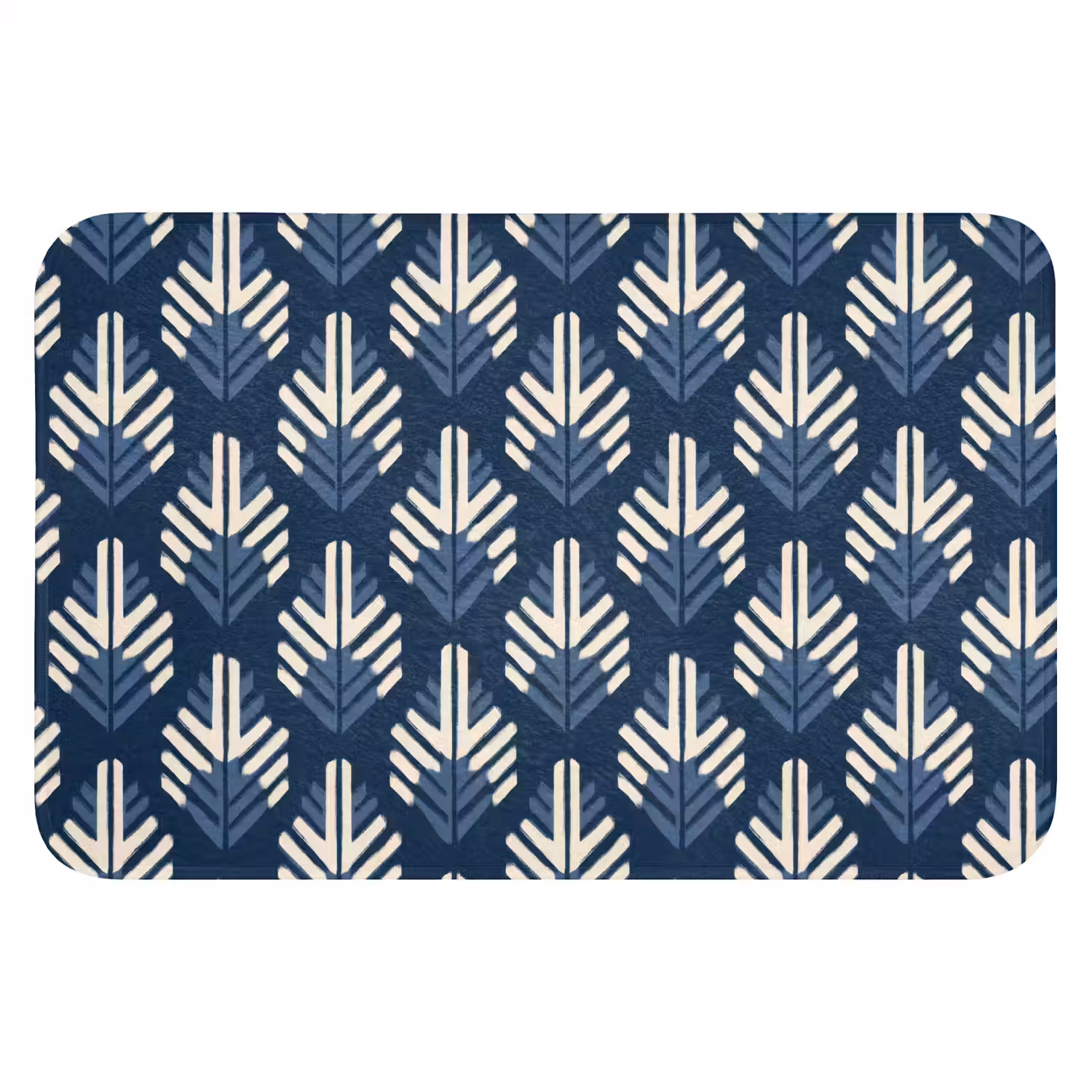 Modern - Patroon - Blauw Badmat klein 997 -3d