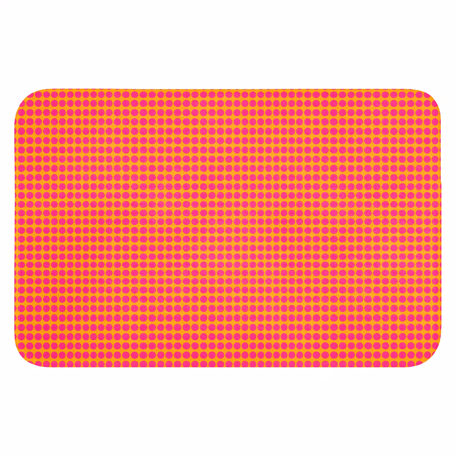 Modern - Stippen - Oranje Badmat klein 997 -3d