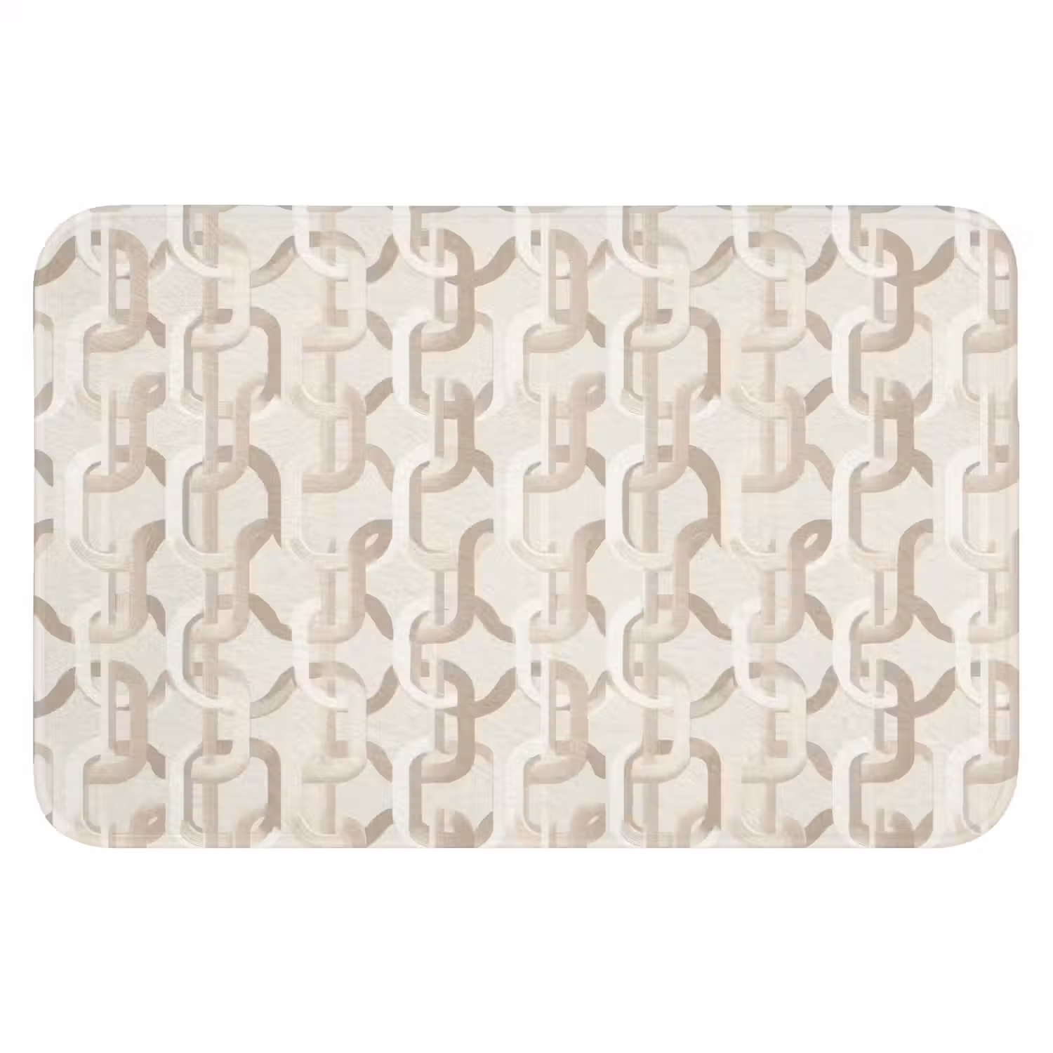 Motief - Abstract - Beige Badmat klein 997 -3d