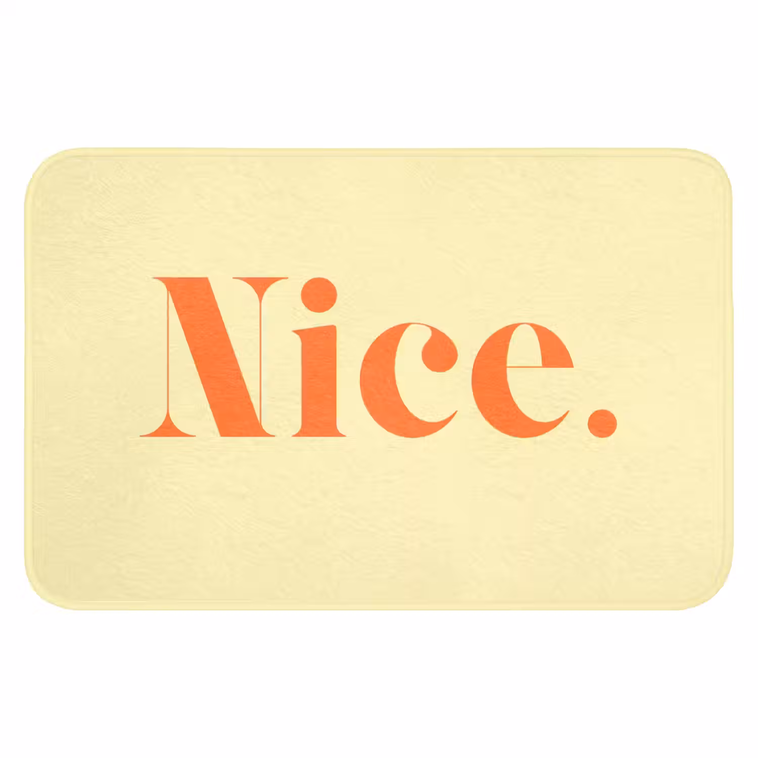 Nice - Oranje - Geel - Minimalistisch Badmat klein -3d