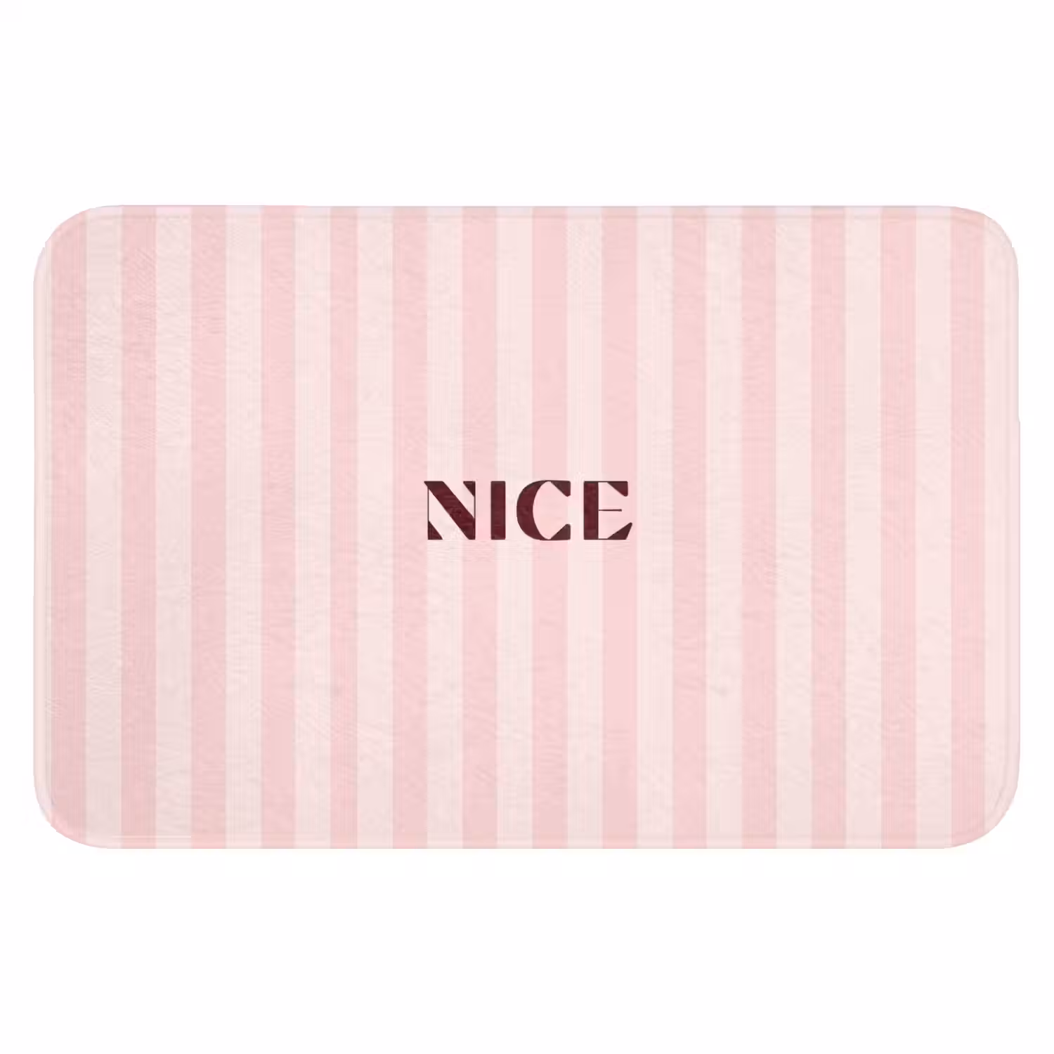 Nice - Strepen - Roze Badmat klein -3d