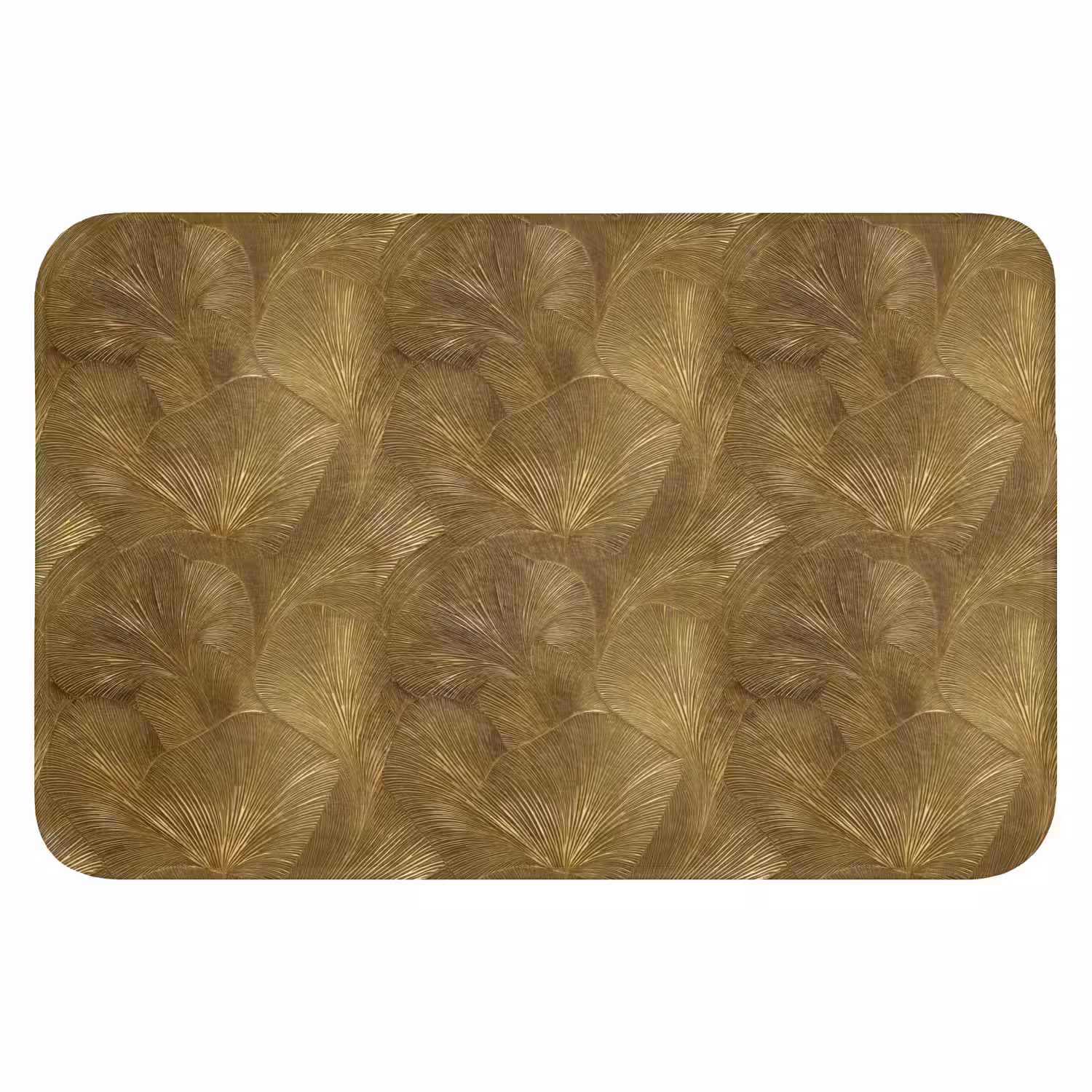 Organisch - Lijnen - Goud Badmat klein 997 -3d