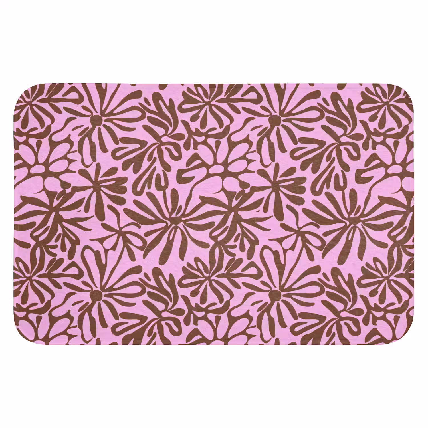 Organisch - Patroon - Roze Badmat klein 997 -3d