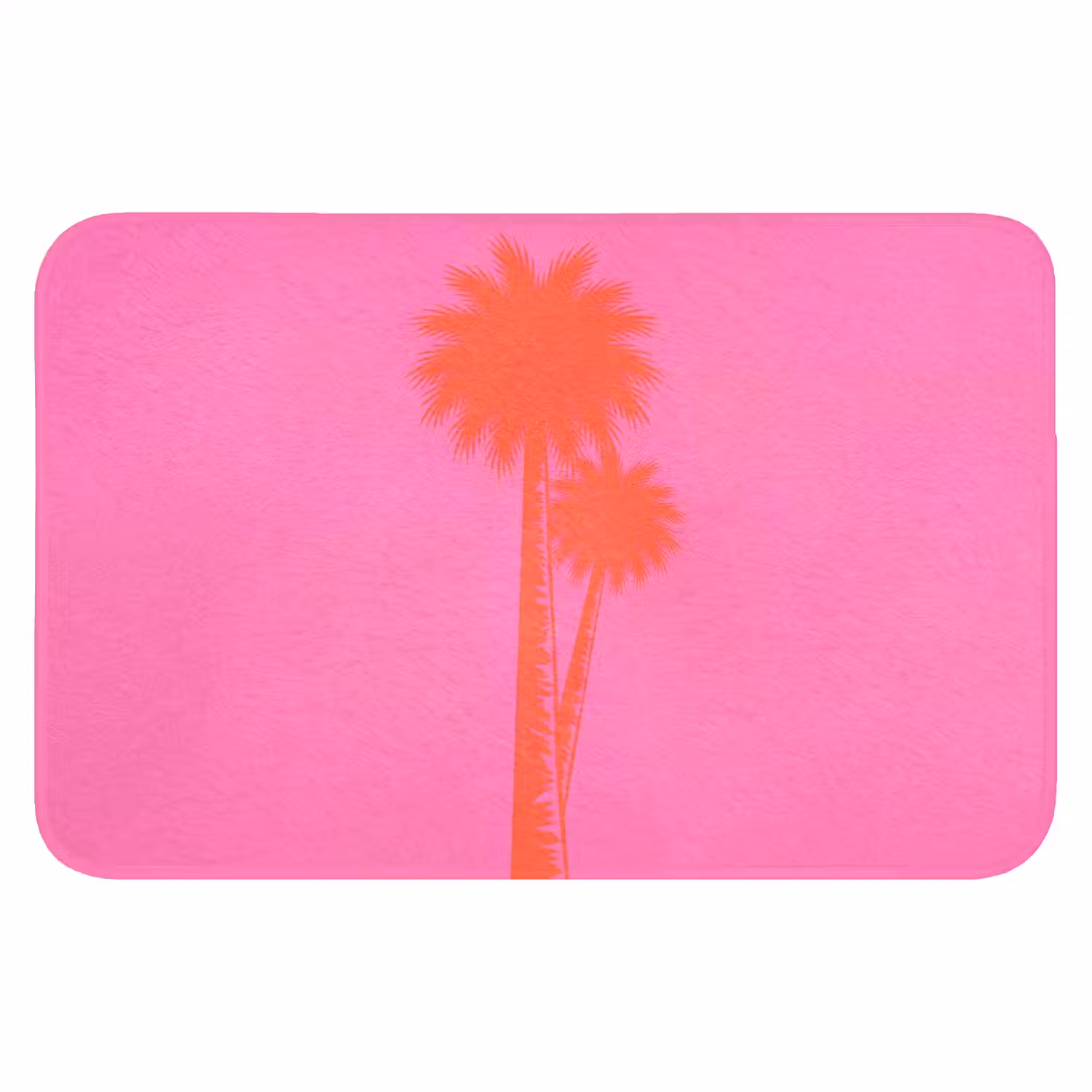 Palmbomen - Modern - Roze Badmat klein -3d