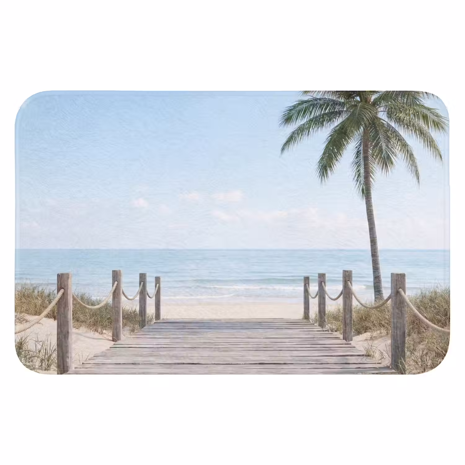 Palmbomen - Pad - Horizon Badmat klein -3d