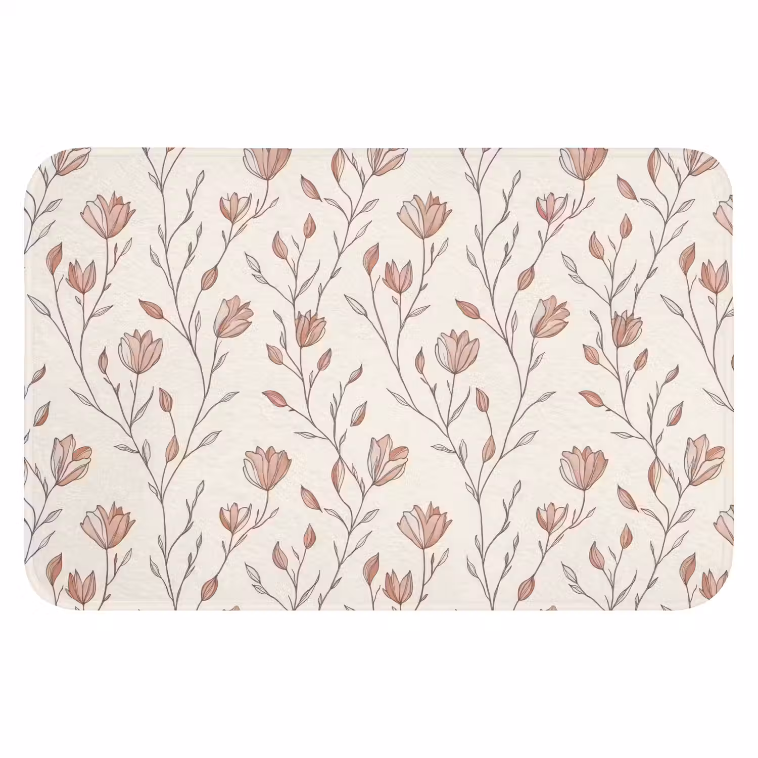 Patroon - Klassiek - Roze Badmat klein 997 -3d