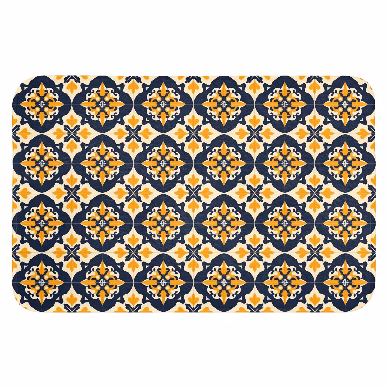 Patroon - Siertegel - Kleurrijk Badmat klein 997 -3d