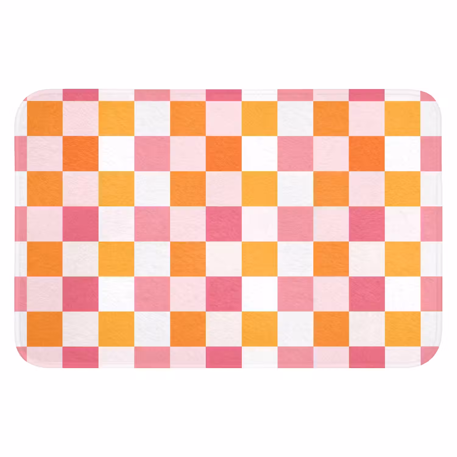 Patroon - Vierkant - Roze Badmat klein 997 -3d