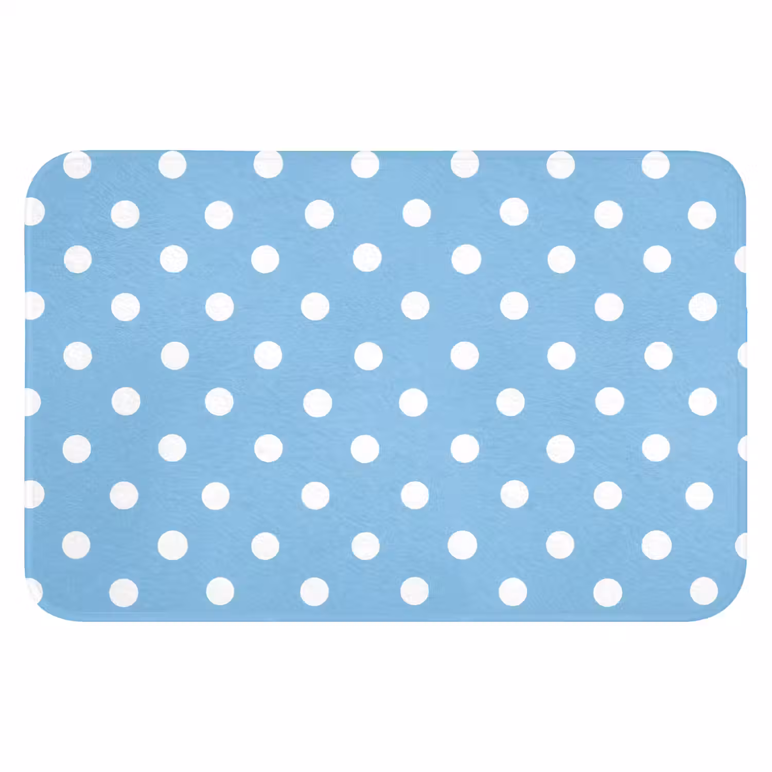 Polka - Dots - Blauw Badmat klein 997 -3d