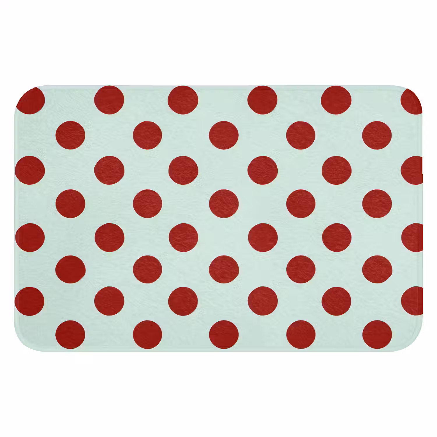 Polka - Dots - Rood Badmat klein 997 -3d