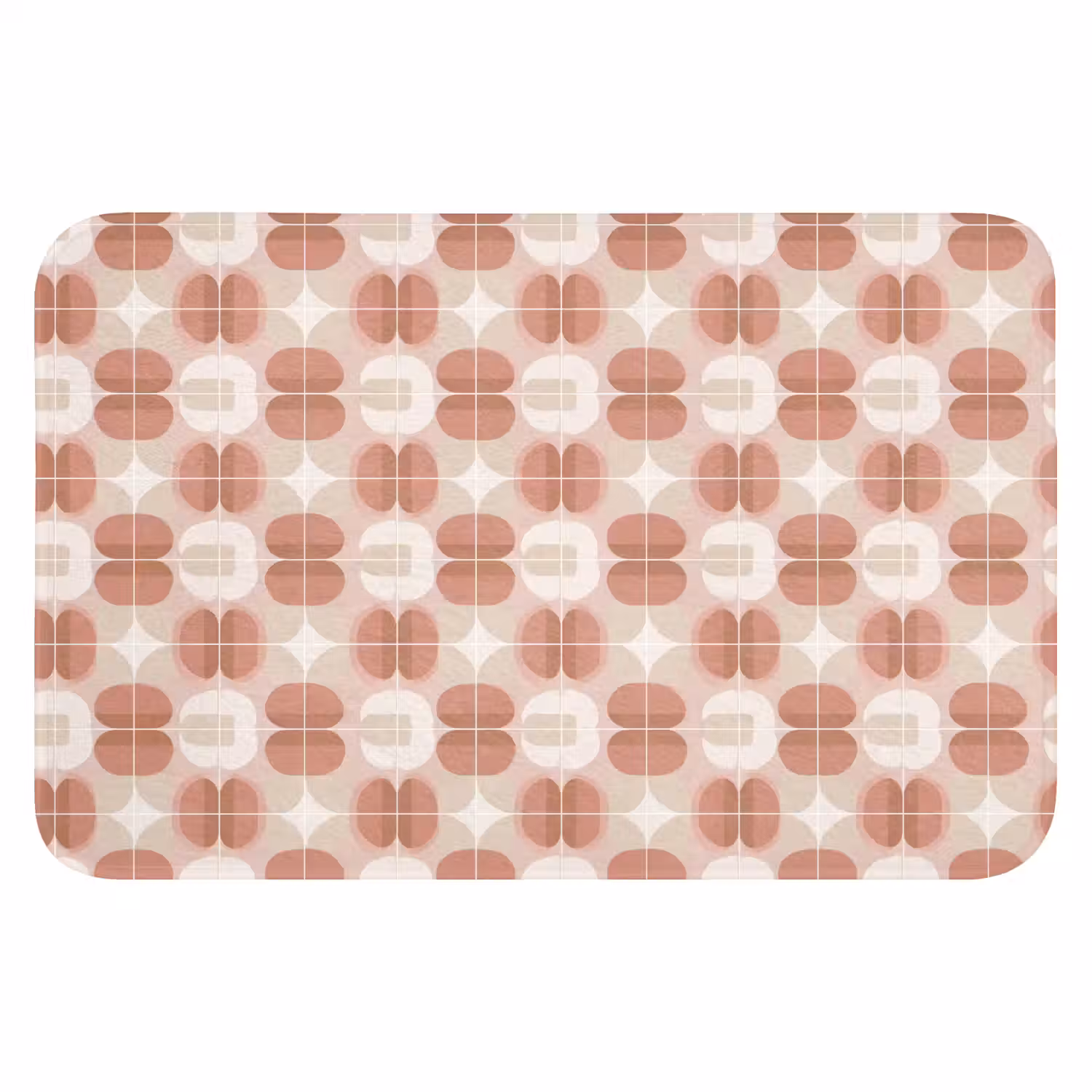 Retro - Klassiek - Roze Badmat klein 997 -3d