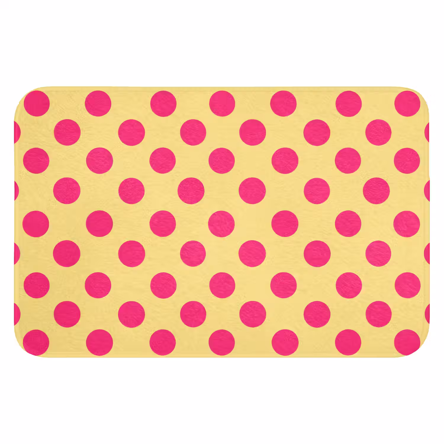 Roze - Stippen - Geel Badmat klein 997 -3d